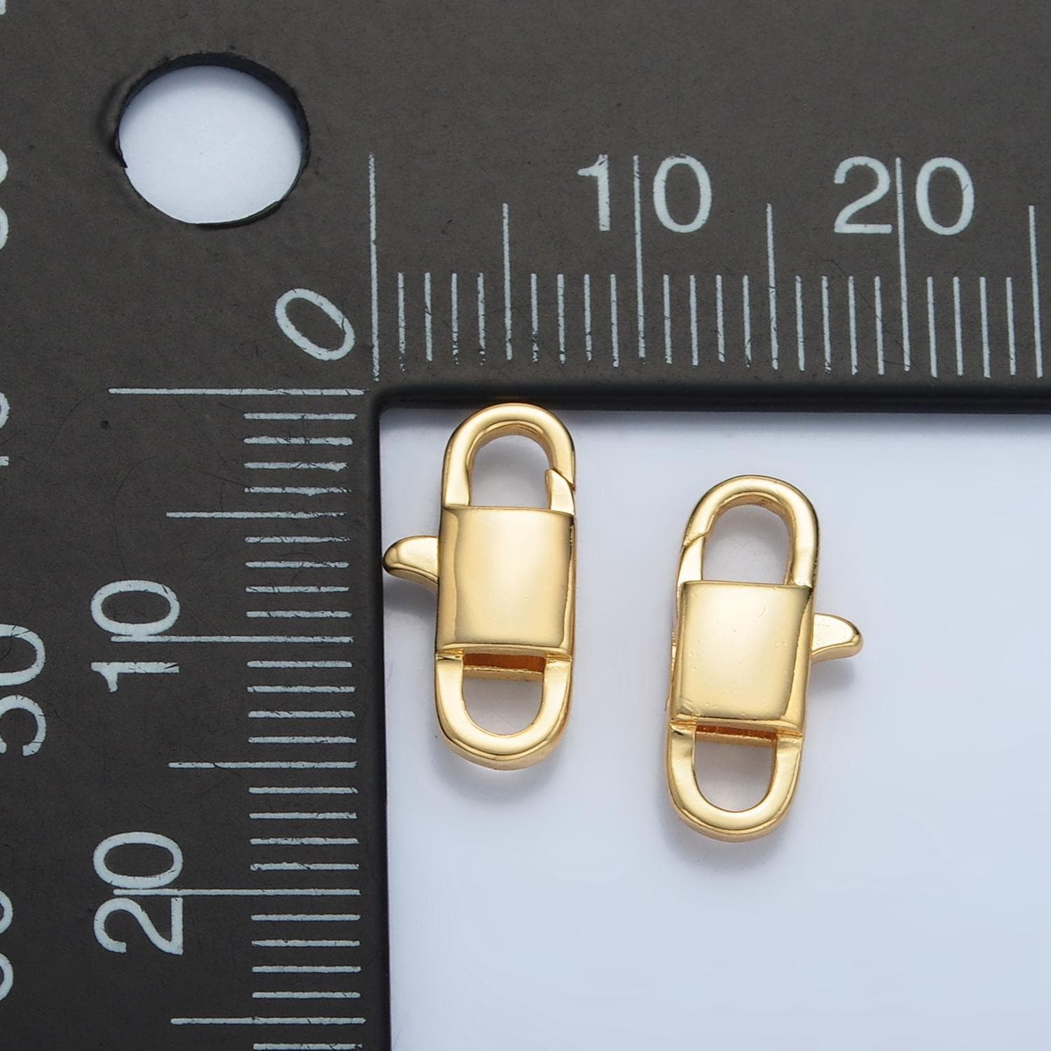 Mini gold filled lobster clasp tiny trigger clasp miami cuban curb chain for bracelet necklace jewelry making supplies z902