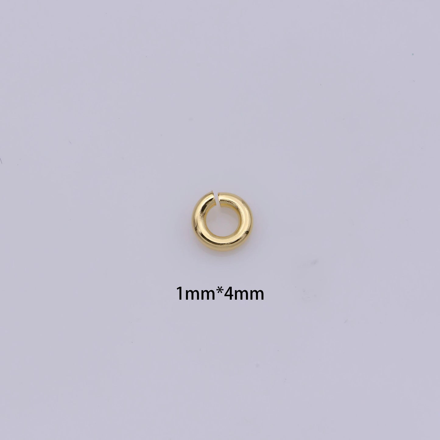 1mm x 4mm (18 gauge) 10 gr. gold filled jump ring, rose gold connector, white gold open jump rings, jewelry making supplies
