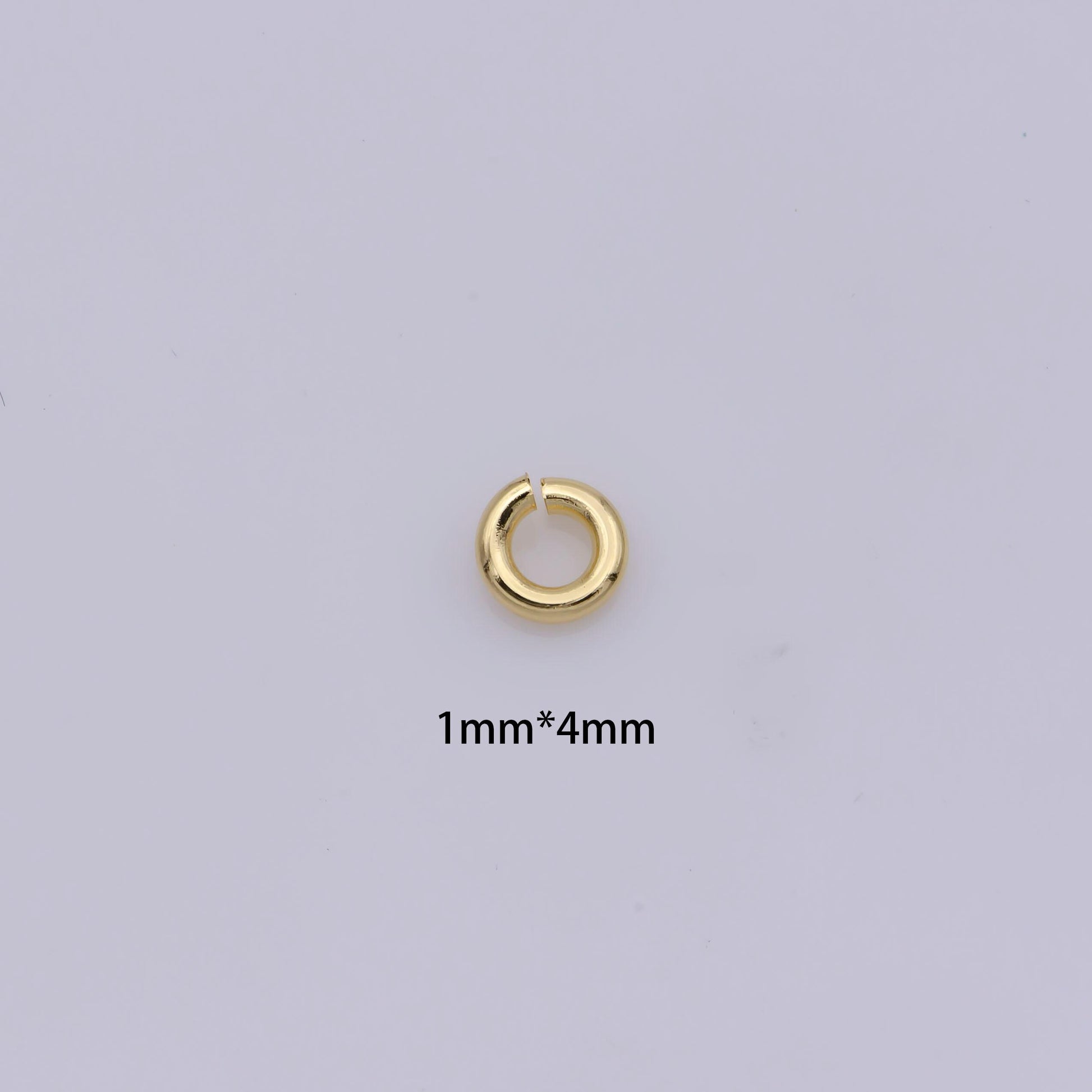 1mm x 4mm (18 gauge) 10 gr. gold filled jump ring, rose gold connector, white gold open jump rings, jewelry making supplies