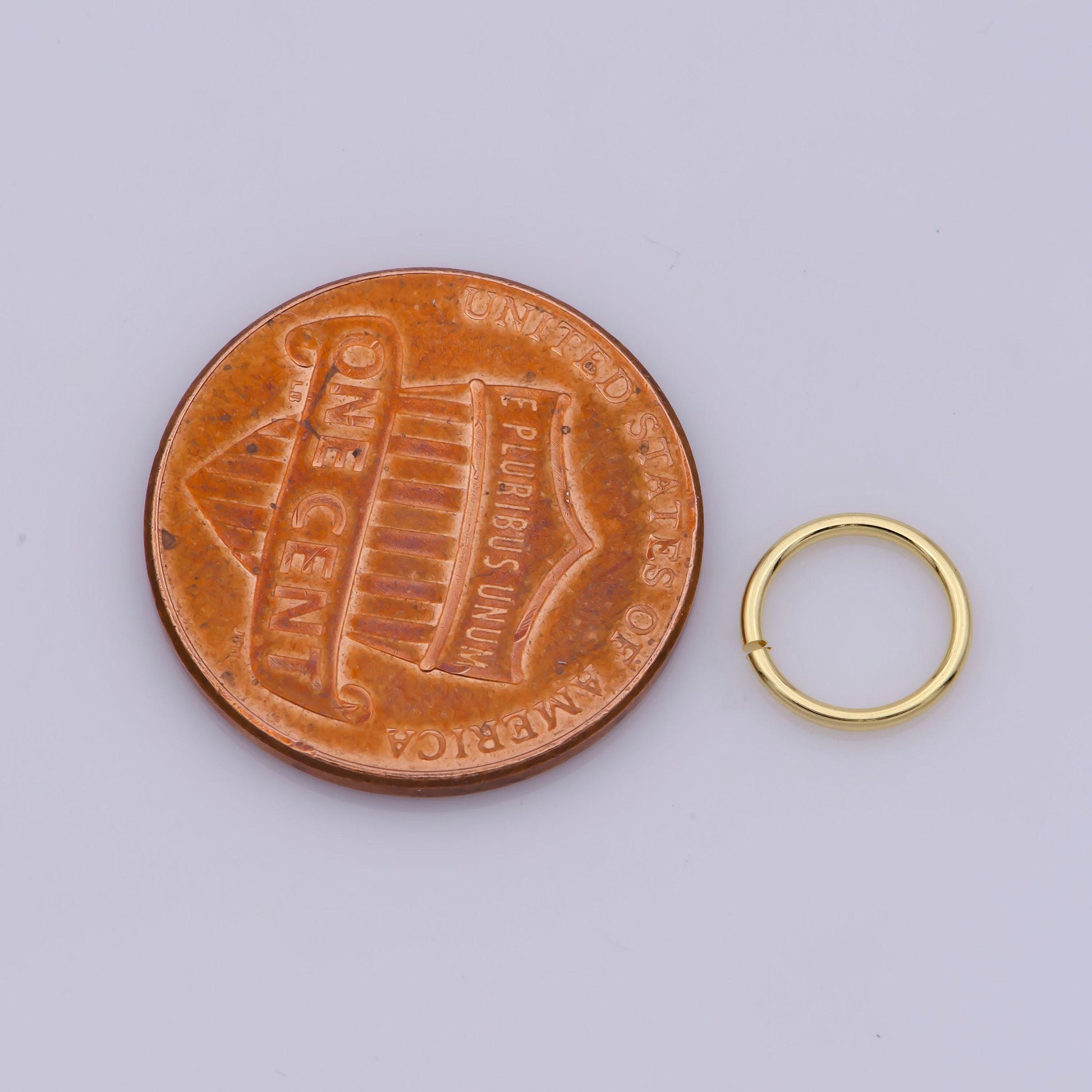 1mm x 4mm (18 gauge) 10 gr. gold filled jump ring, rose gold connector, white gold open jump rings, jewelry making supplies