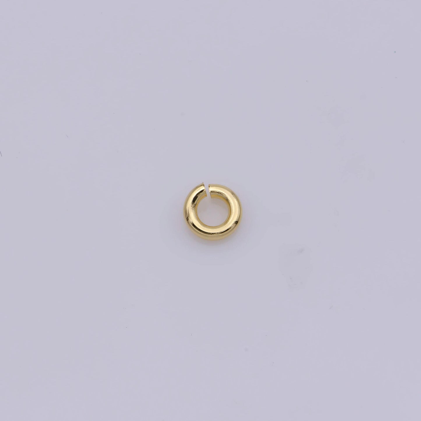 0.8mm x 8mm (20 gauge) 10 gr. gold plated jump ring, rose gold connector, white gold open jump rings, jewelry making supplies