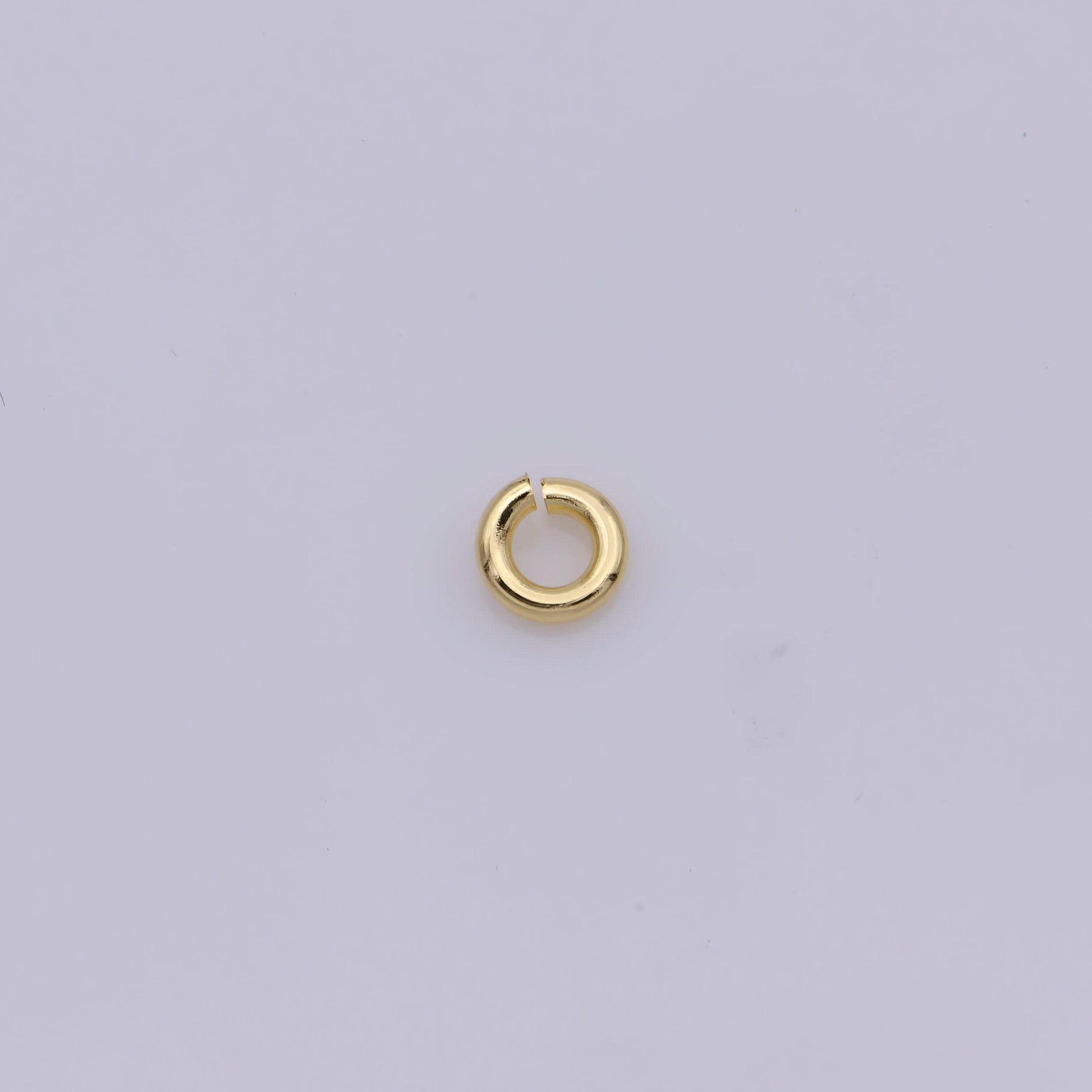 0.8mm x 8mm (20 gauge) 10 gr. gold plated jump ring, rose gold connector, white gold open jump rings, jewelry making supplies