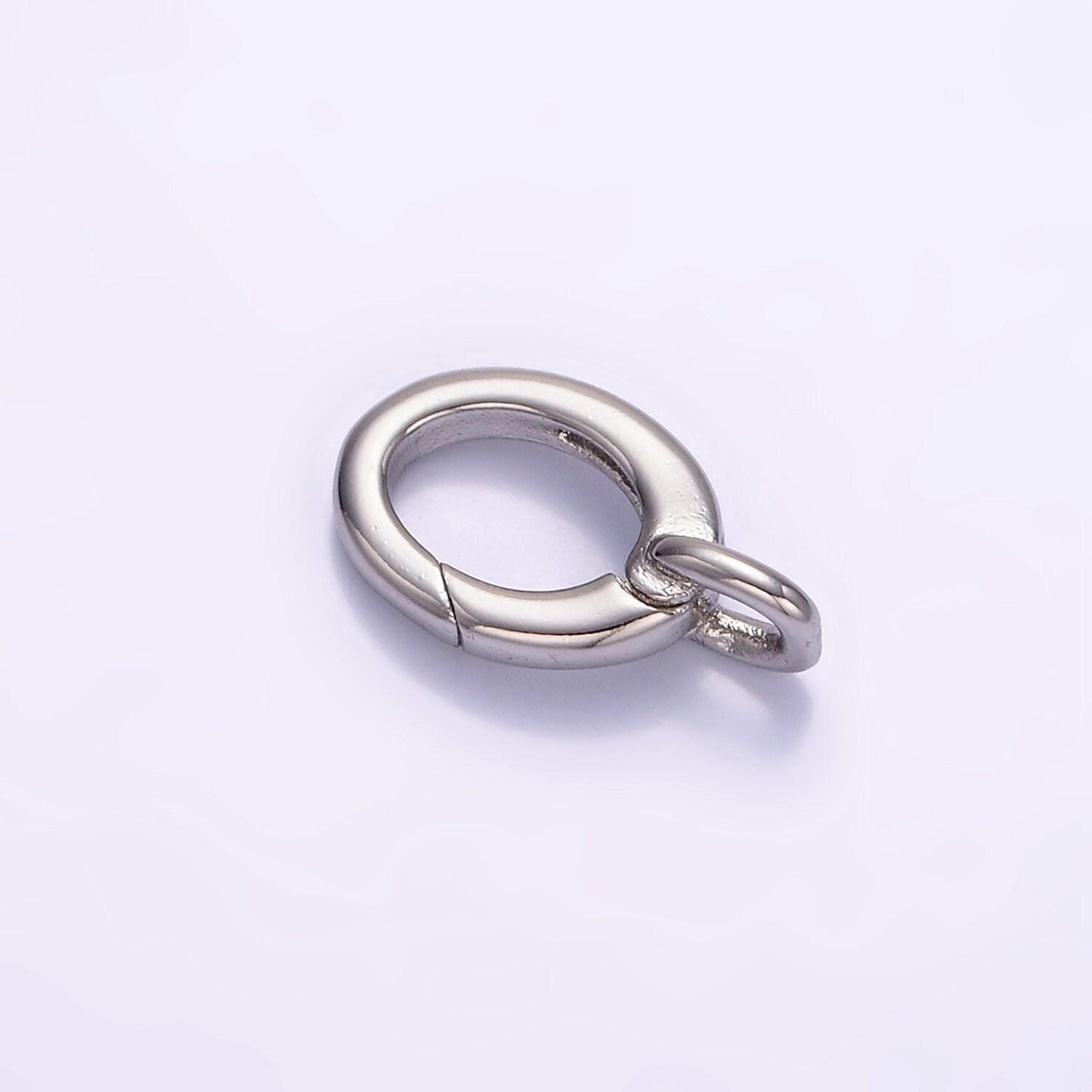 Gold & silver plain open clasp for jewelry making supply | z-808