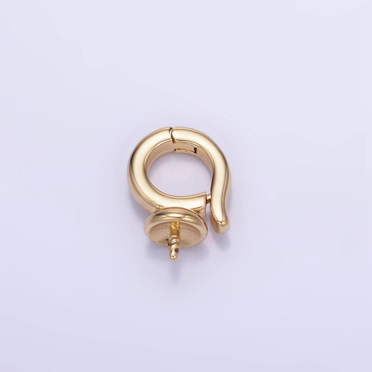 14k gold filled peg bail hold for half drill pearl and bead open bail charm jewelry findings supplies z779