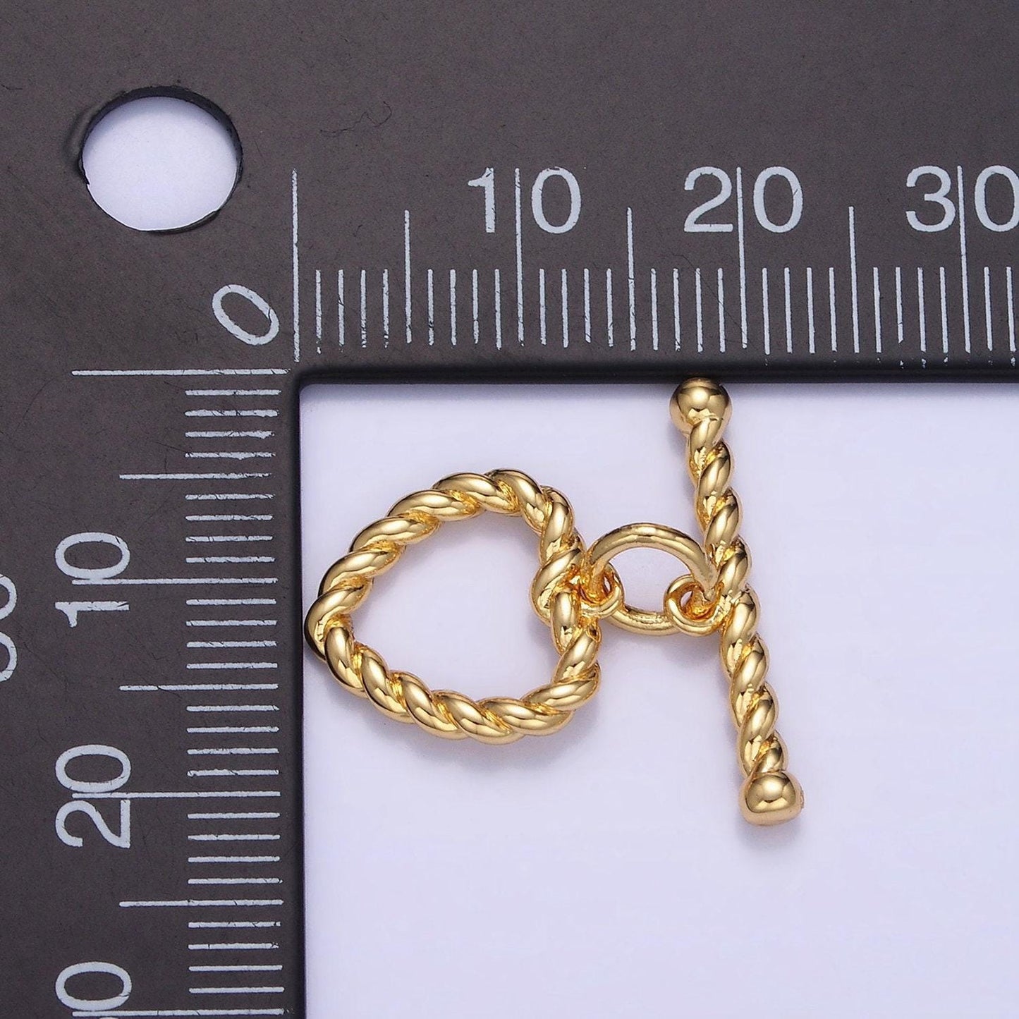Dainty 14k gold filled heart rope ot toggle clasps twisted croisant end clasp for jewelry making bracelet necklace bar fancy clasp z-778