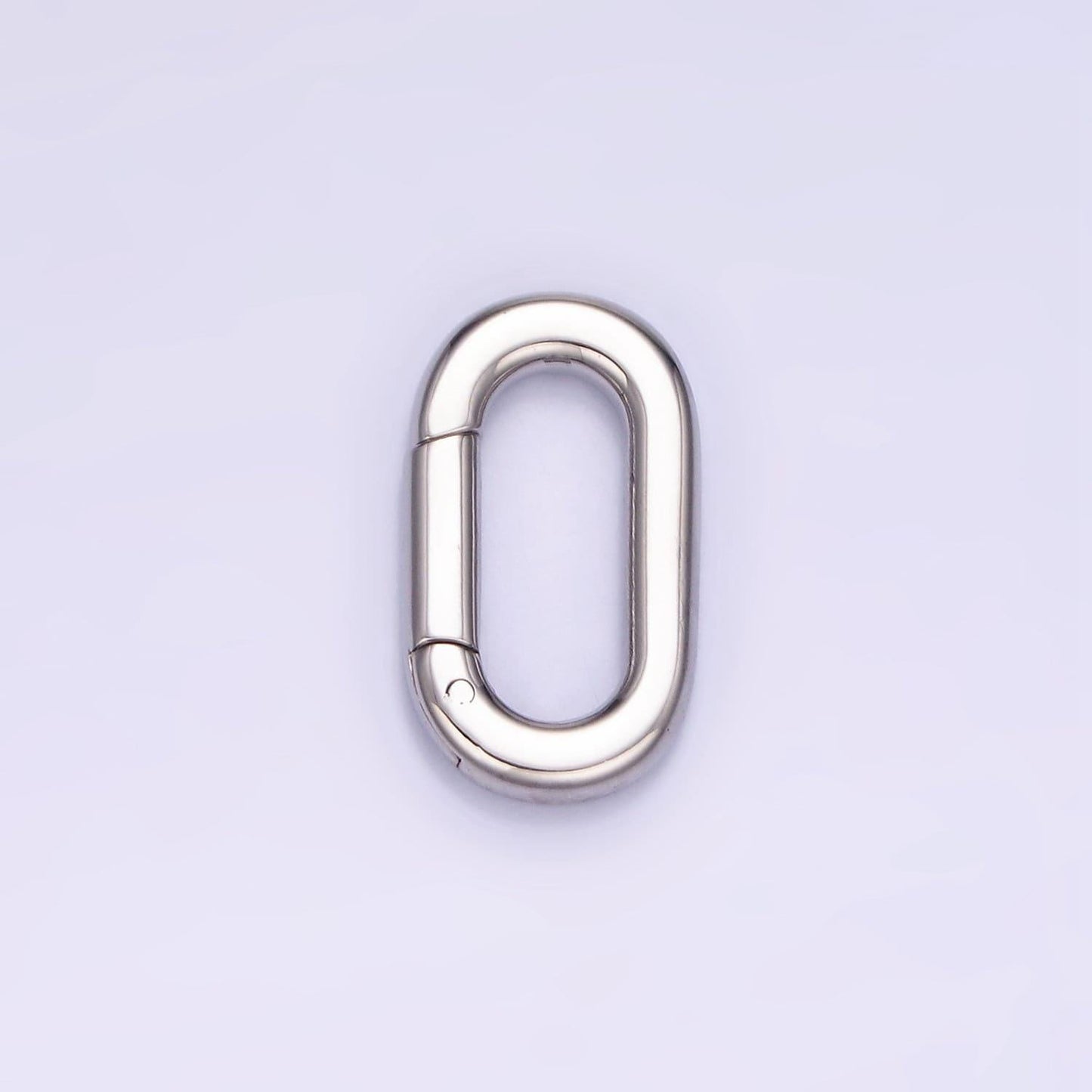 Stainless steel oval clasp, spring gate oval clasp push gate ring for charm holder link connector jewelry making supply z772