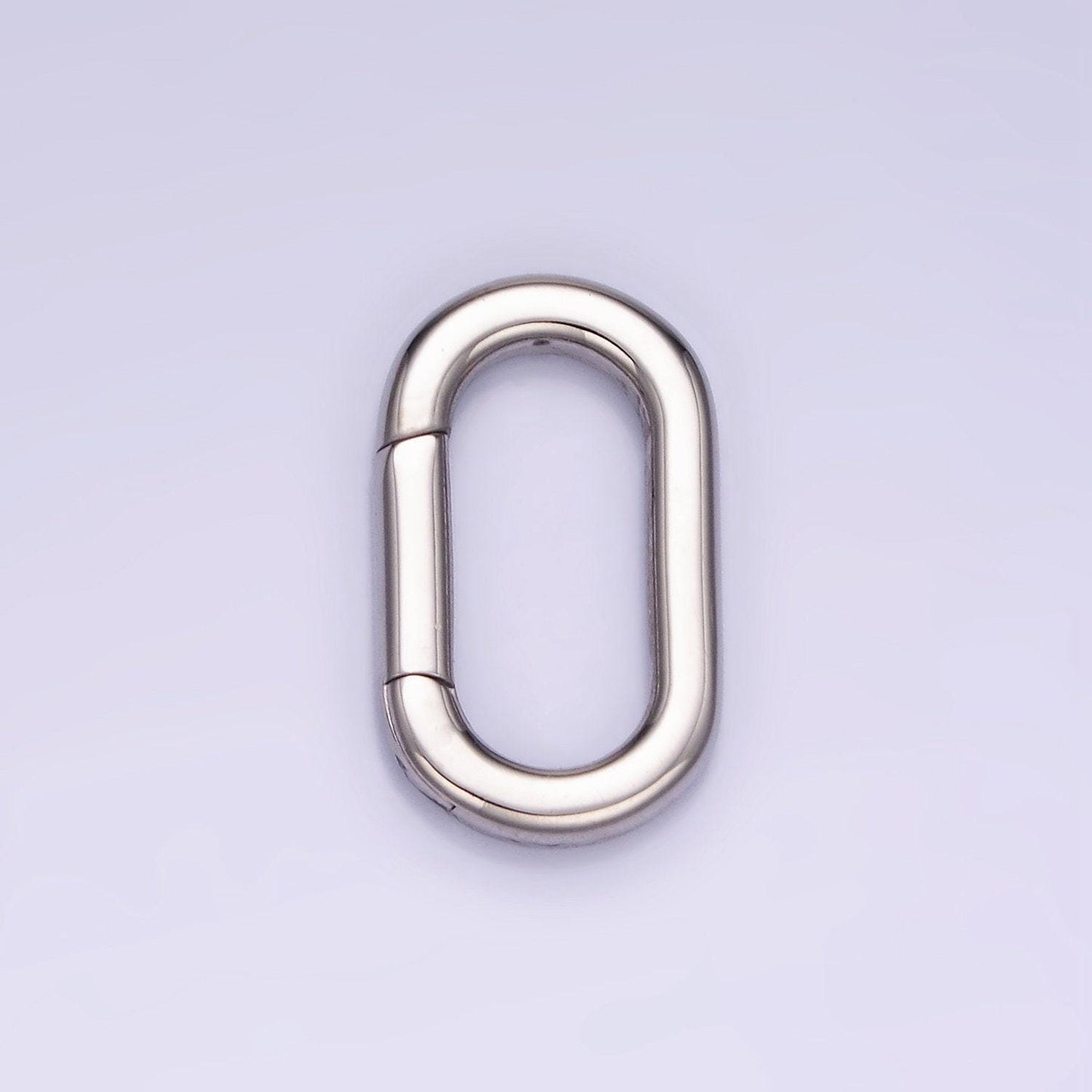 Stainless steel oval clasp, spring gate oval clasp push gate ring for charm holder link connector jewelry making supply z772