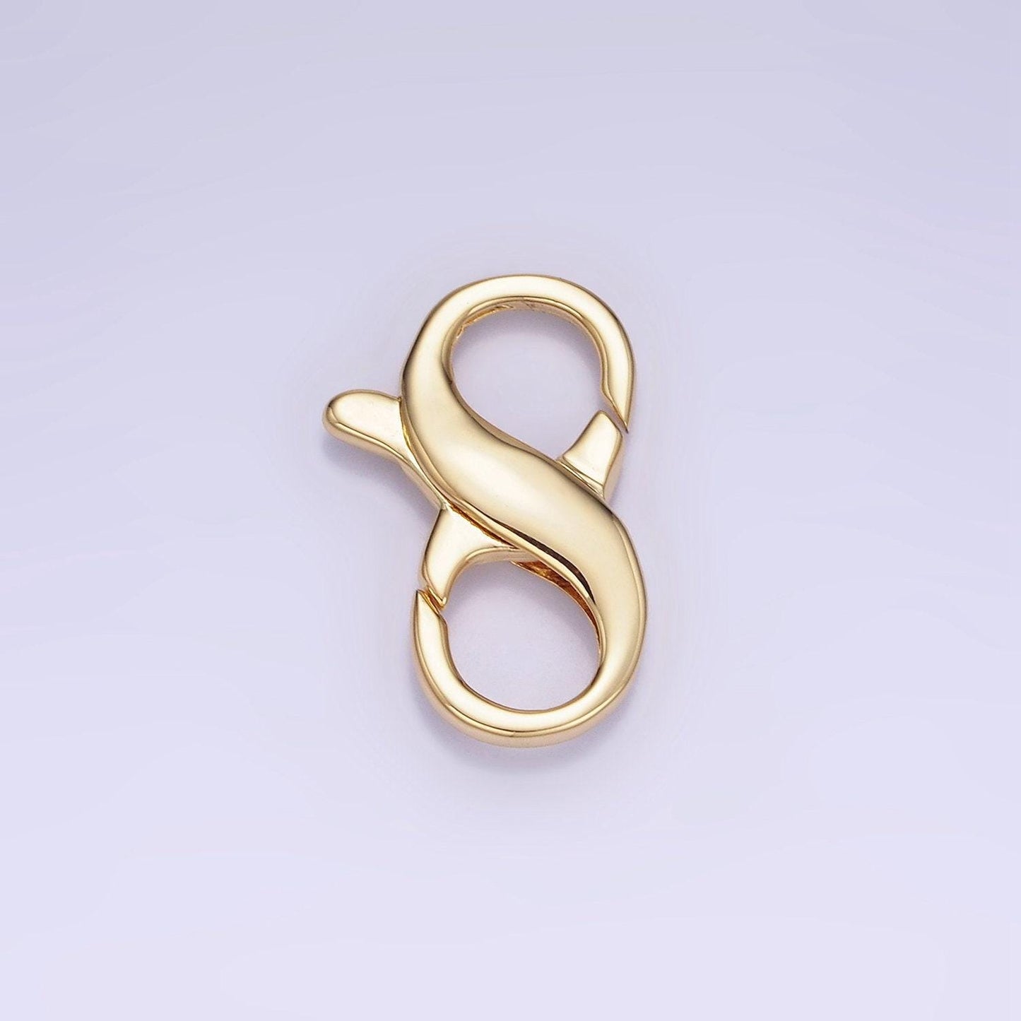 14k gold filled 21mm double opening infinity silver figure 8 interchangeable enhancer clasps for jewelry making z-767