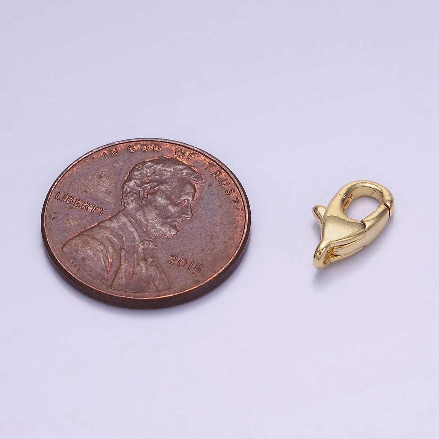 14k gold filled lobster clasps closure jump ring jewelry supply in gold z-728