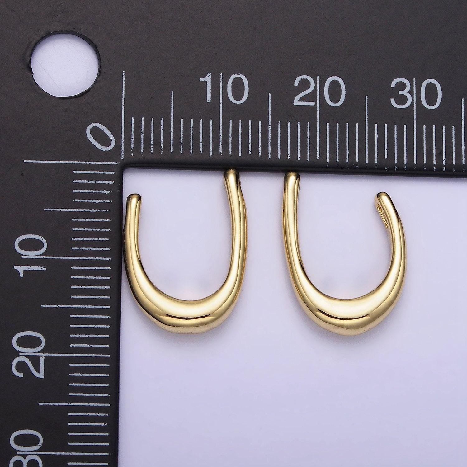Dainty horseshoe charm connector in 14k gold filled lucky charm pendant horse shoe for necklace connector jewelry making supply z713