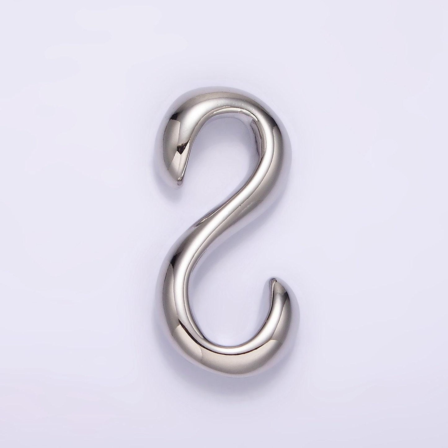 14k gold filled 25mm minimalist curved s-hook closure findings supply | z-656
