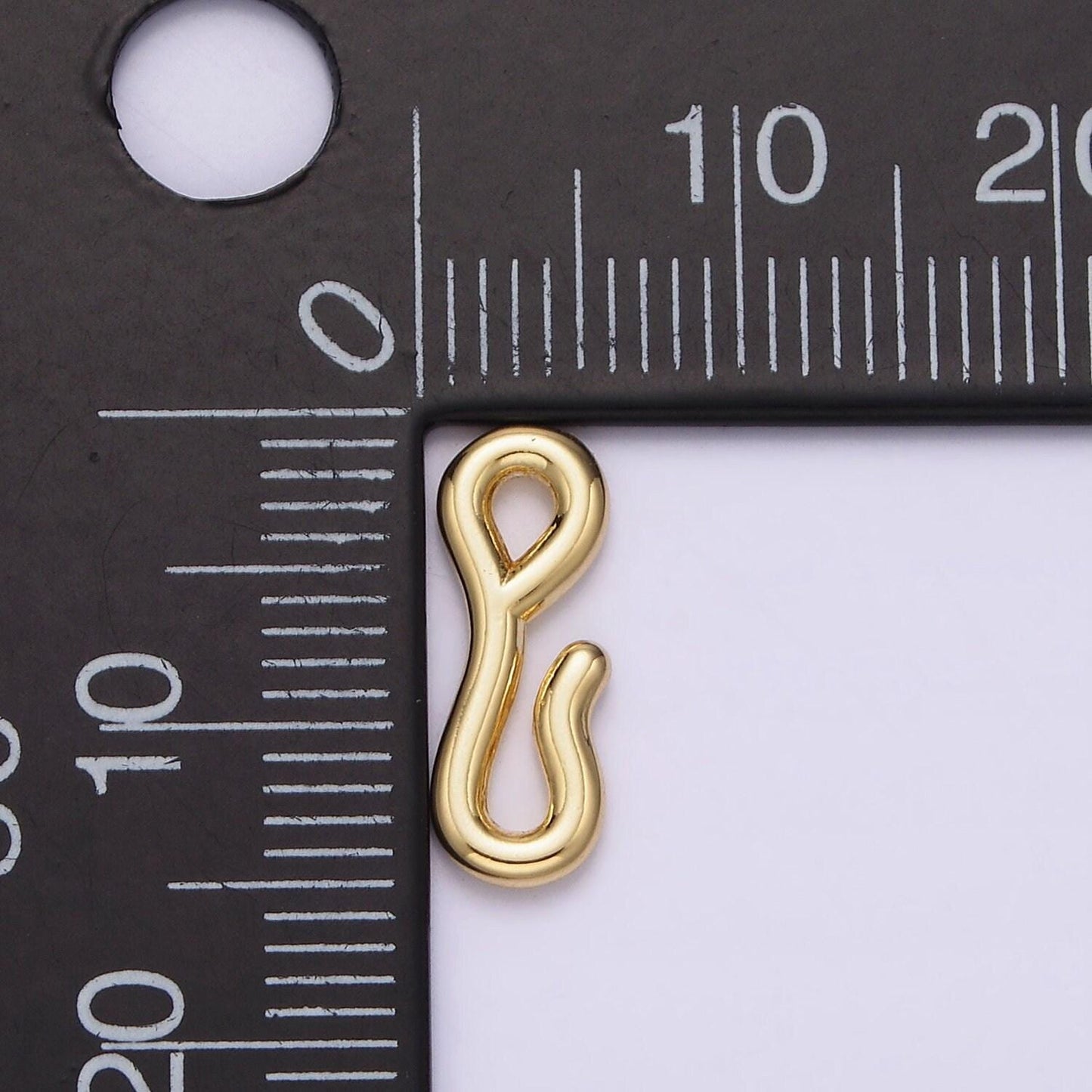 Mini hook and eye clasp gold s-hook clasp for bracelets, necklaces jewelry making supply z652