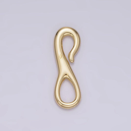 14k gold filled 20mm s-hook curved closure clasps supply findings | z651