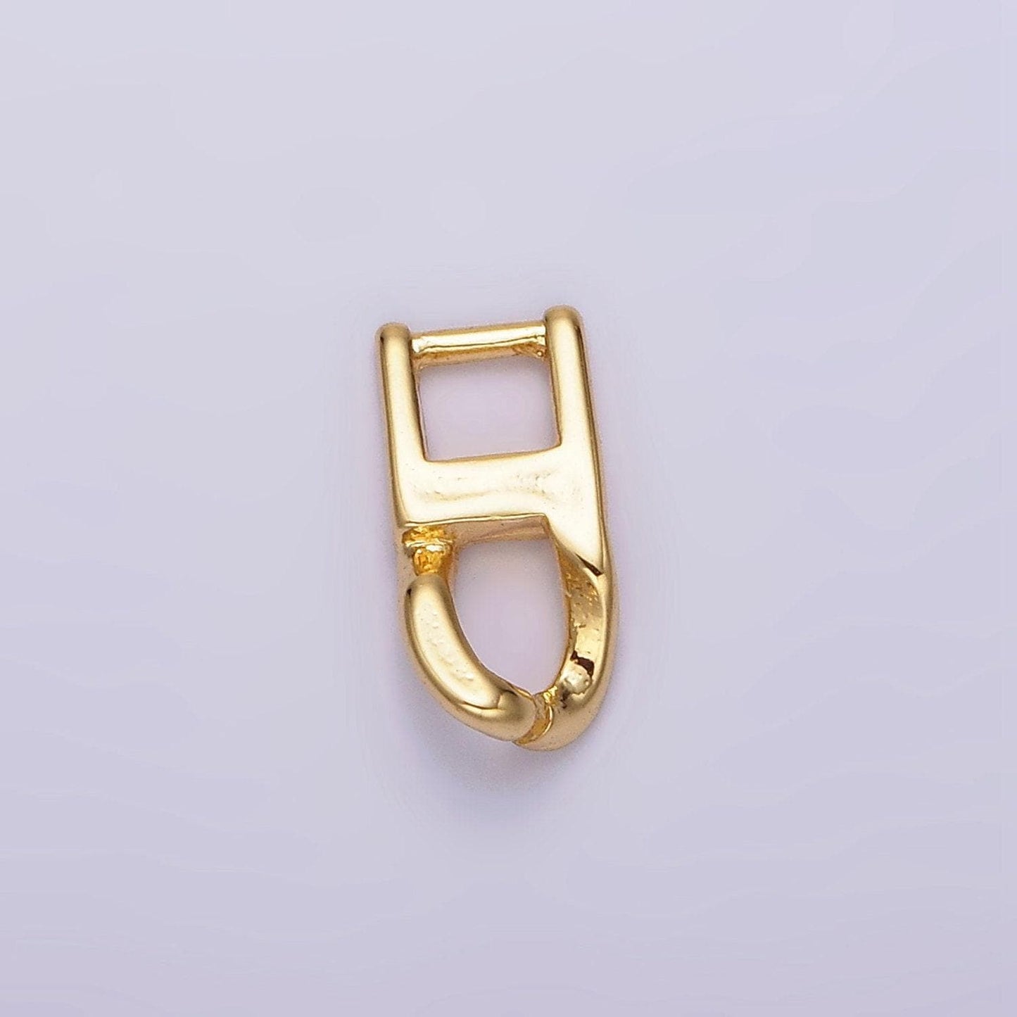 14k gold filled 5mm snap lock hook minimalist jewelry closure findings supply | z592