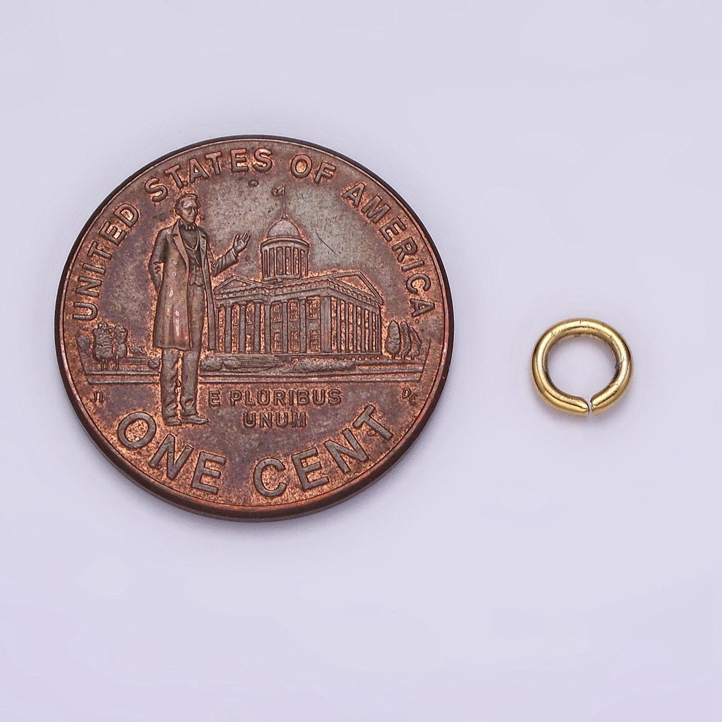 Stainless steel 5mm x 1mm jump ring pack jewelry making findings supply in gold & silver | z587 z588