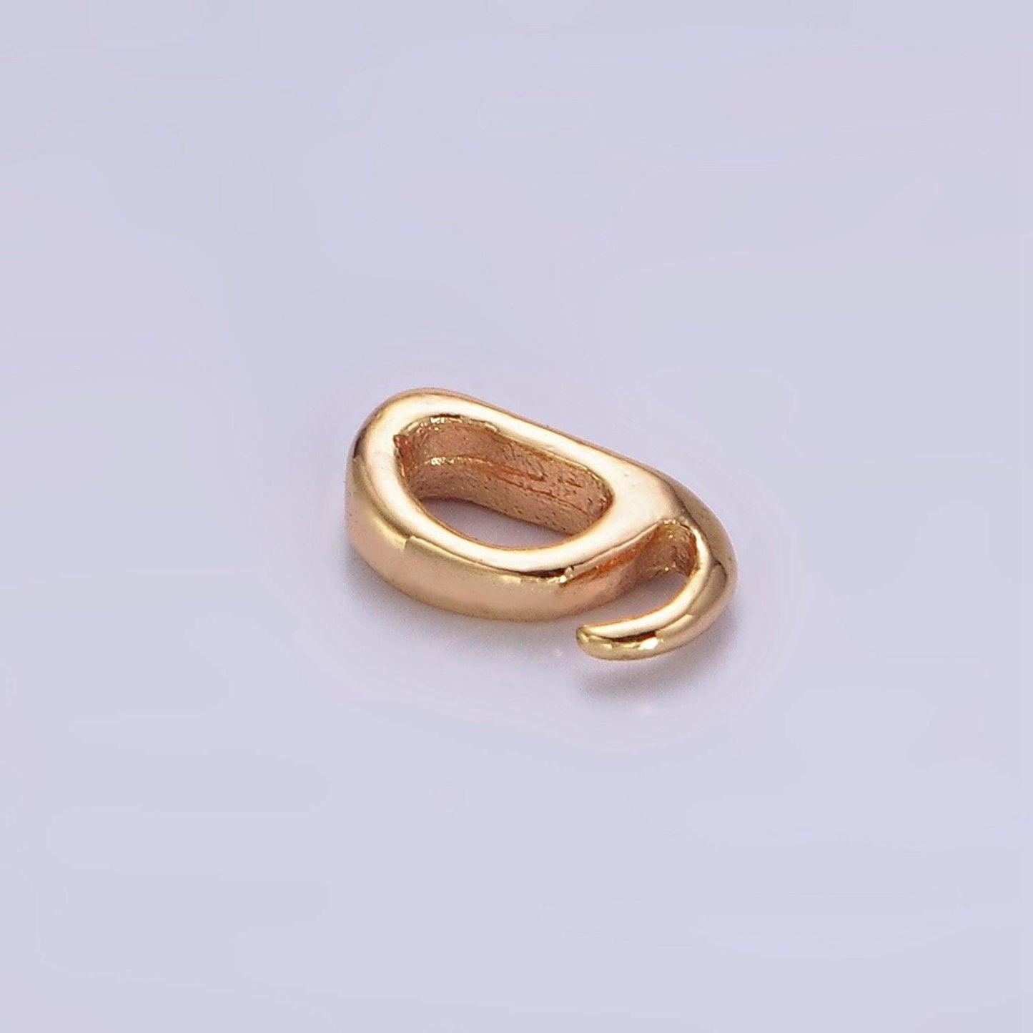 18k gold filled open hook bail for pendant jewelry kit supplies for diy jewelry making | z504