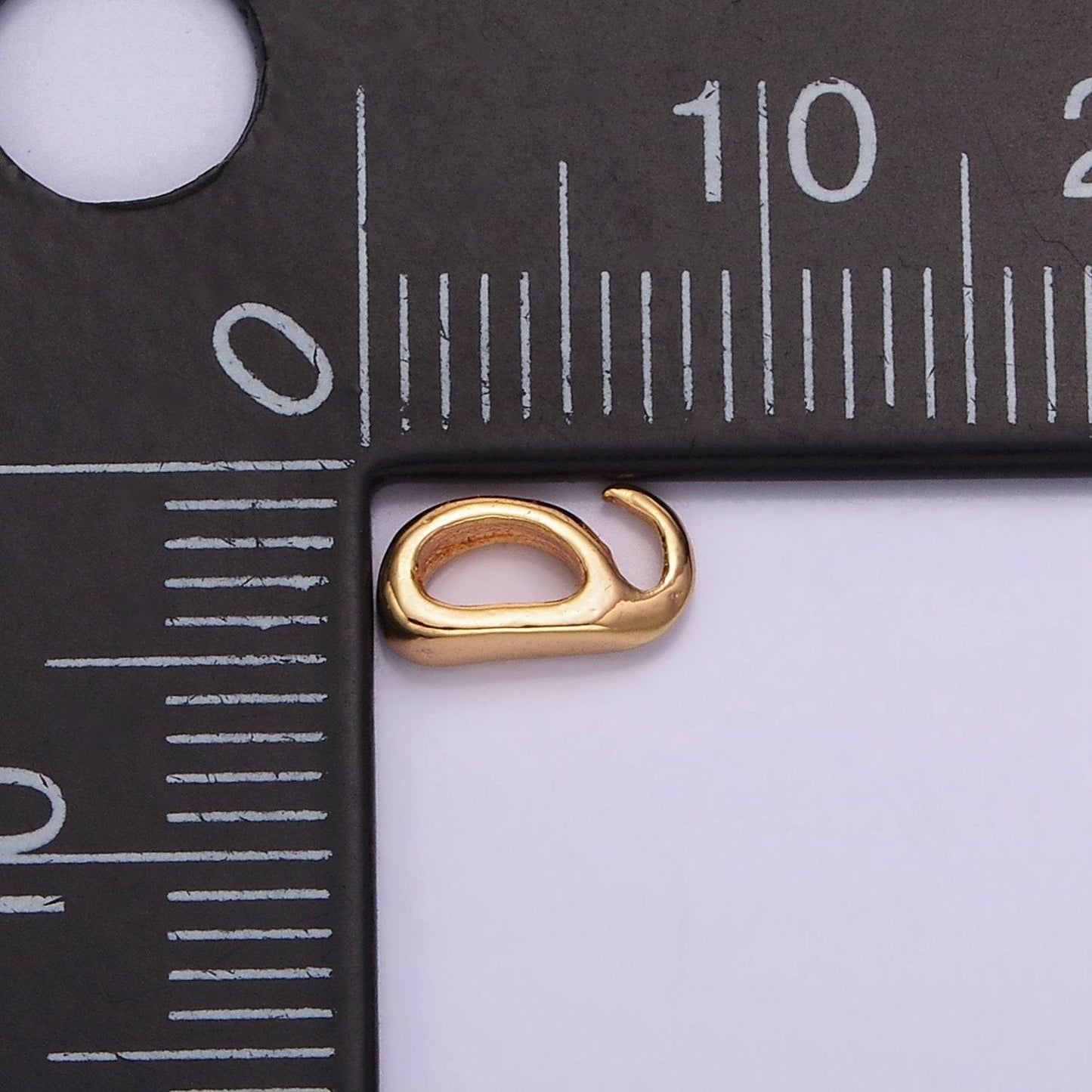 18k gold filled open hook bail for pendant jewelry kit supplies for diy jewelry making | z504