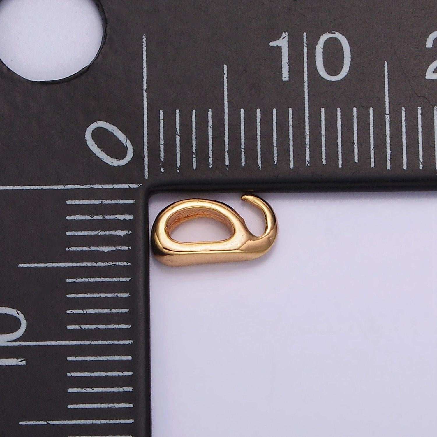 18k gold filled open hook bail for pendant jewelry kit supplies for diy jewelry making | z504