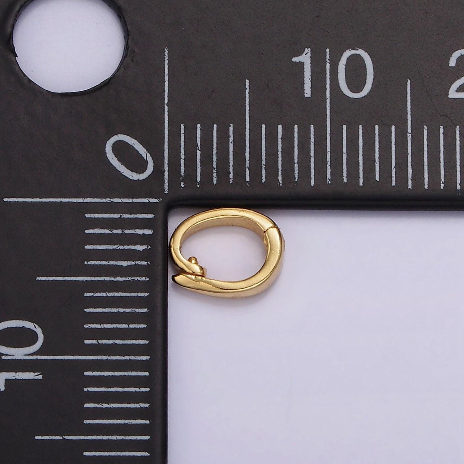 16k gold filled plain snap interchangeable charm holder jewelry supply| z491