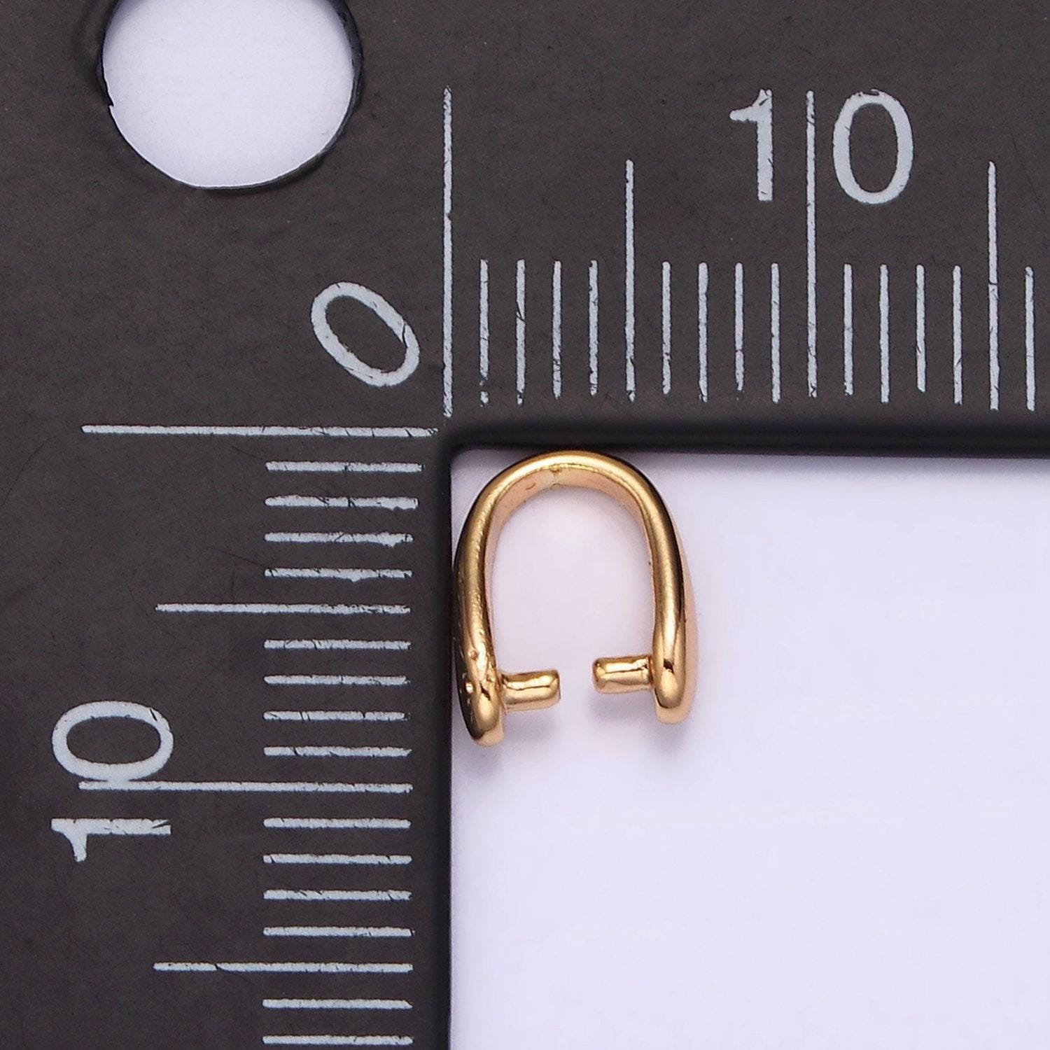 18k gold filled bail for pendant jewelry kit supplies for diy jewelry making | z-490