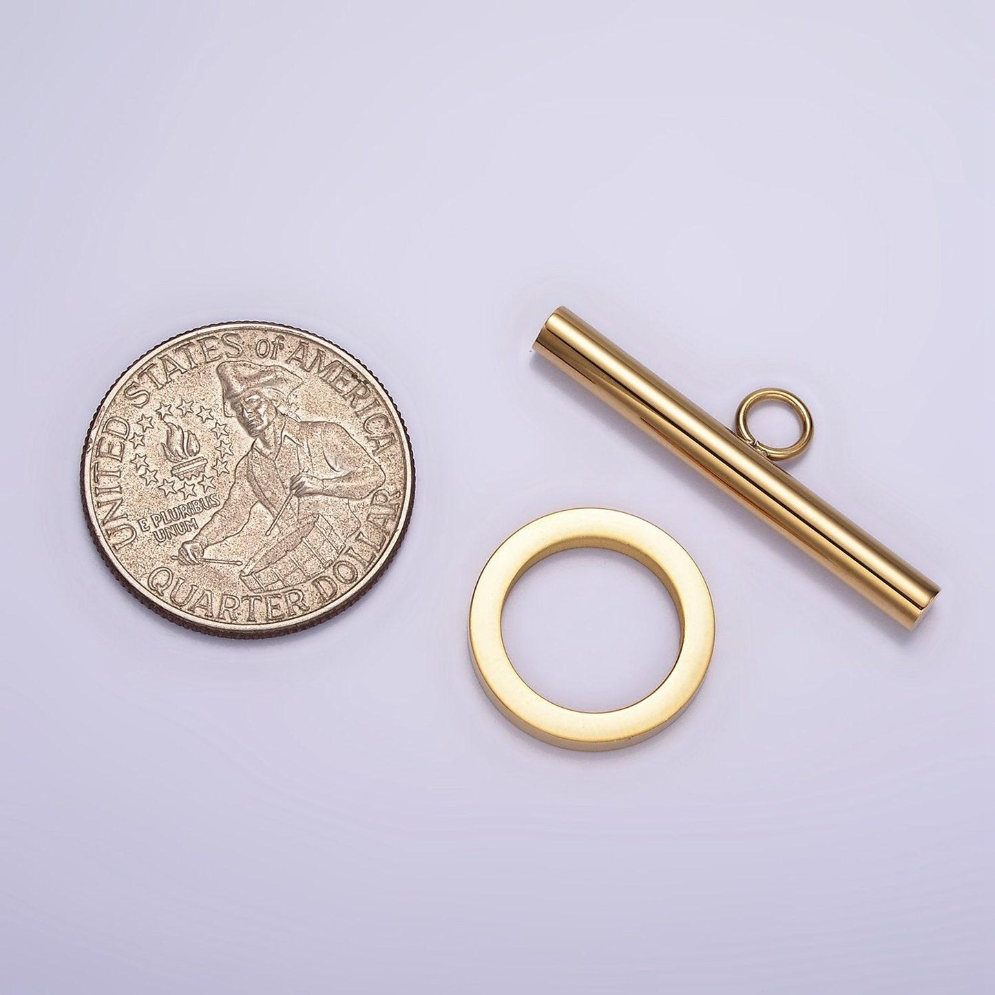 Stainless steel toggle clasp gold & silver, wholesale ot clasps for necklace, choker or bracelet chain making supply z484