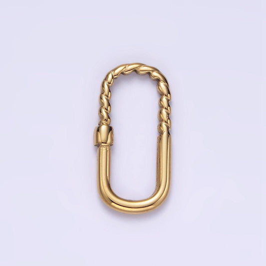 Stainless steel 25mm half twisted braided oblong link jewelry supply | z475