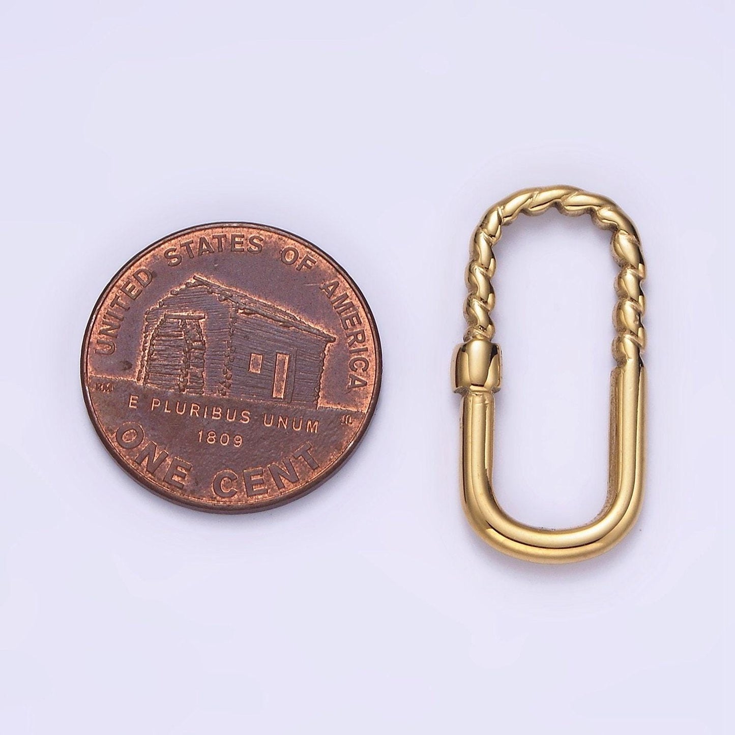 Stainless steel 25mm half twisted braided oblong link jewelry supply | z475