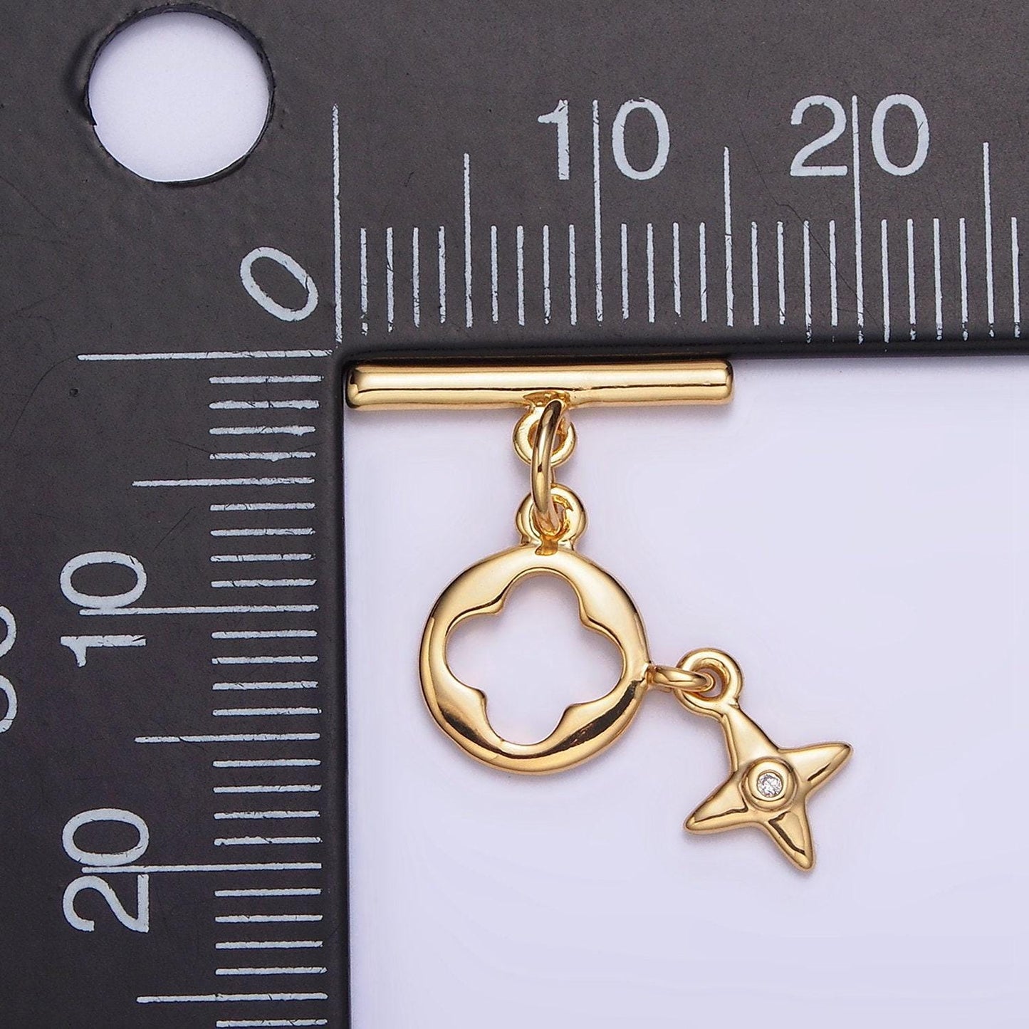 Micro pave gold toggle clasp, gold round flower floral ot clasp fancy design ot clasp bulk supply for bracelet necklace component z-446