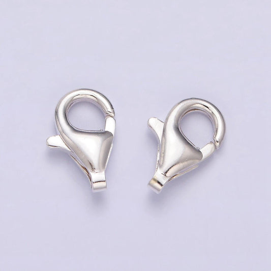 1 pc 925 sterling silver lobster clasp, lobster claw for jewelry making multiple size 11mm / 9mm end clasp for necklace bracelet z430 z431