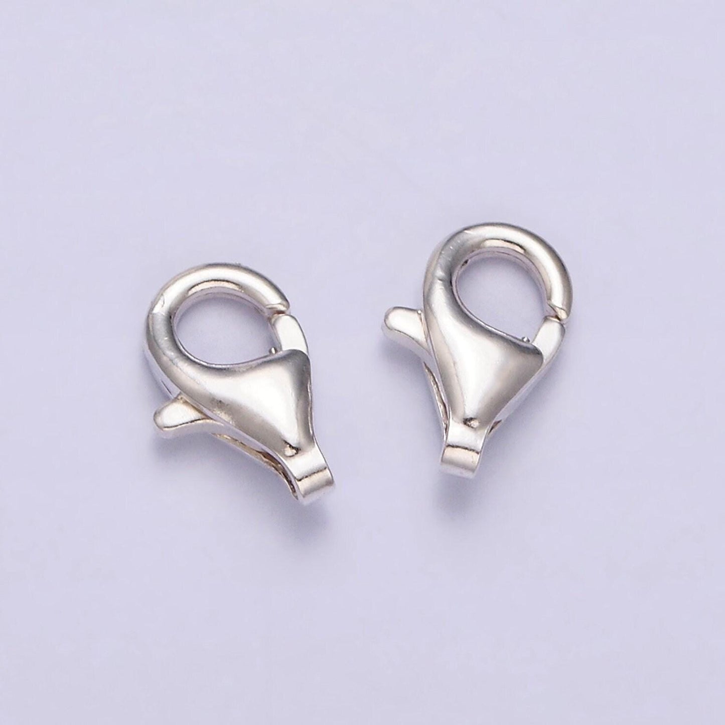 1 pc 925 sterling silver lobster clasp, lobster claw for jewelry making multiple size 11mm / 9mm end clasp for necklace bracelet z430 z431