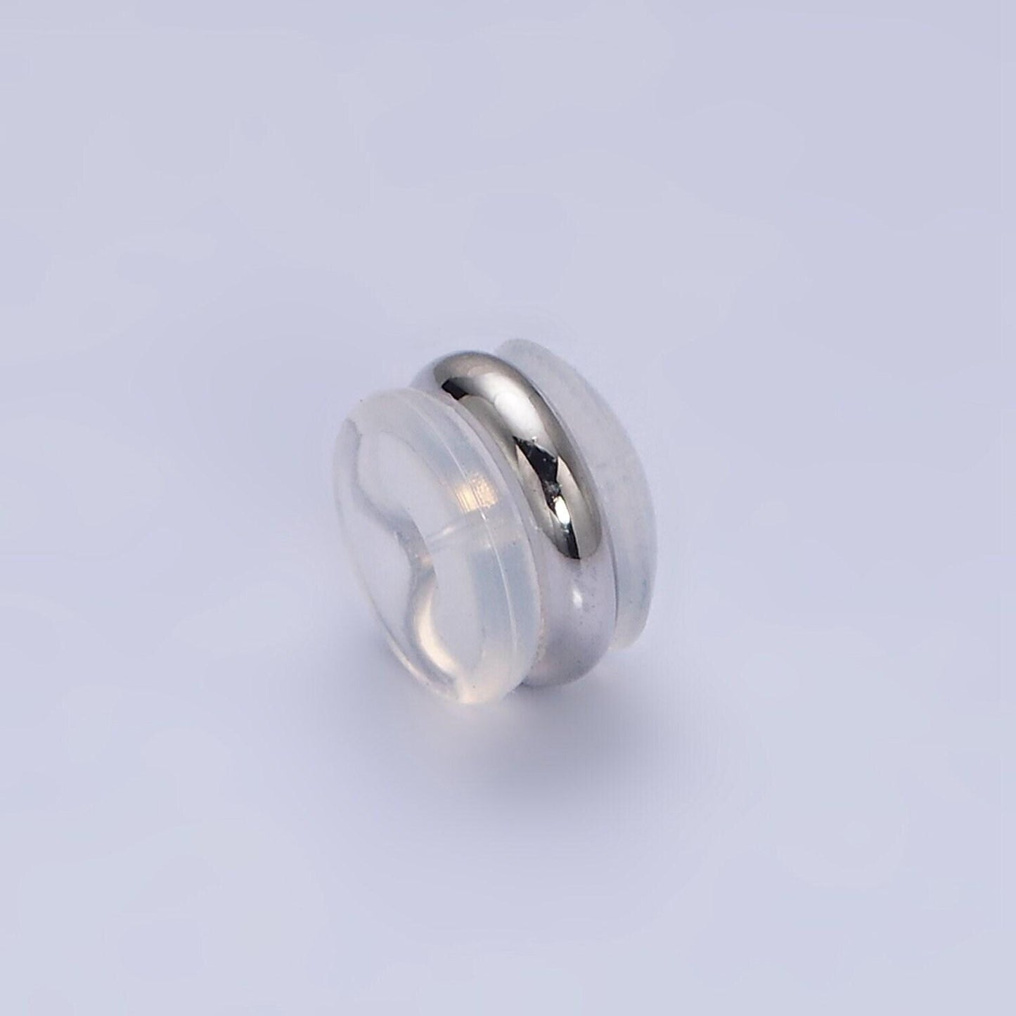 10 pair gold silicone earring backs comfort pads help sagging earlobes 5.4x4.8mm jewelry earring findings supplies