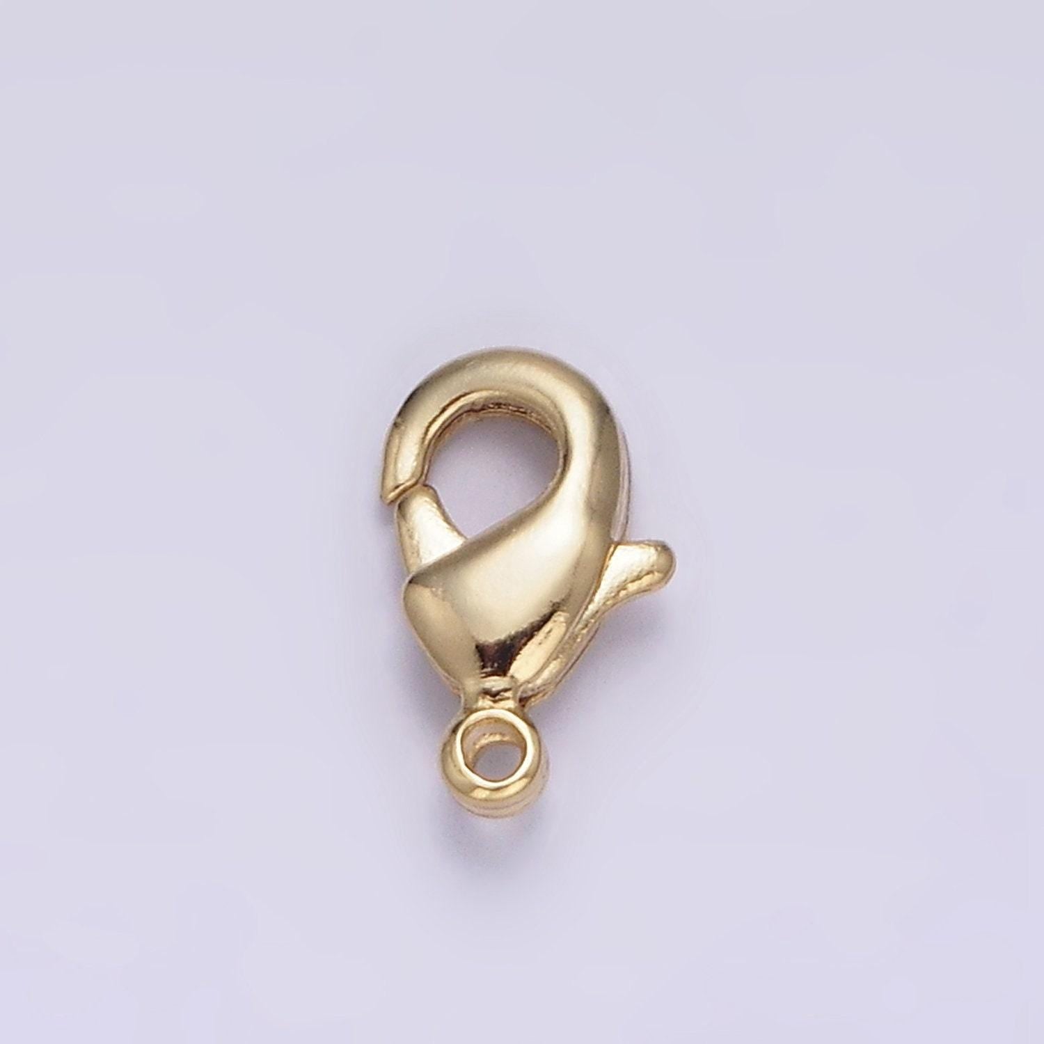 1 piece lobster clasp gold filled 8mm, 9.5mm lobster claw clasps closure jewelry making supply in gold & silver | z413, z416