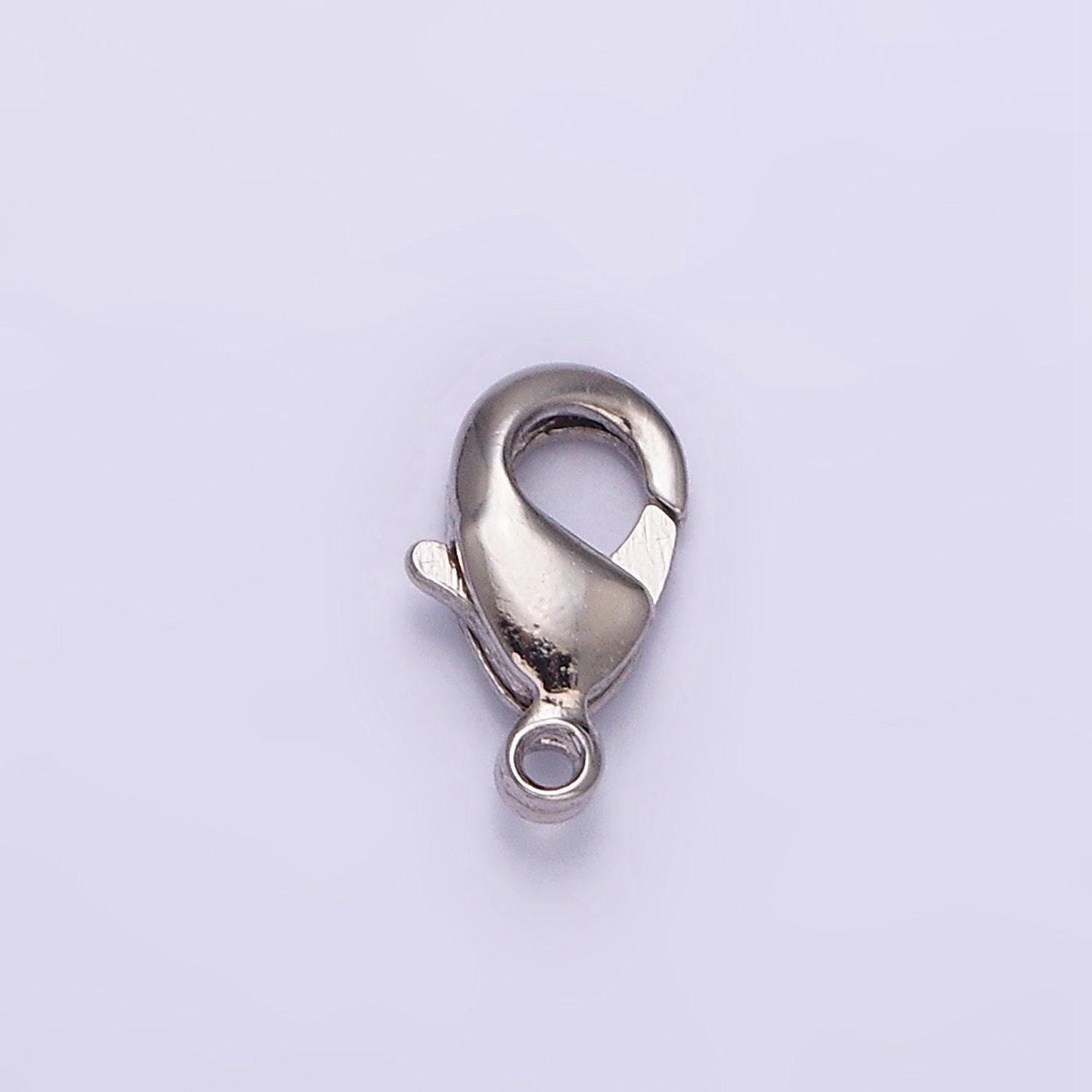 1 piece lobster clasp gold filled 8mm, 9.5mm lobster claw clasps closure jewelry making supply in gold & silver | z413, z416