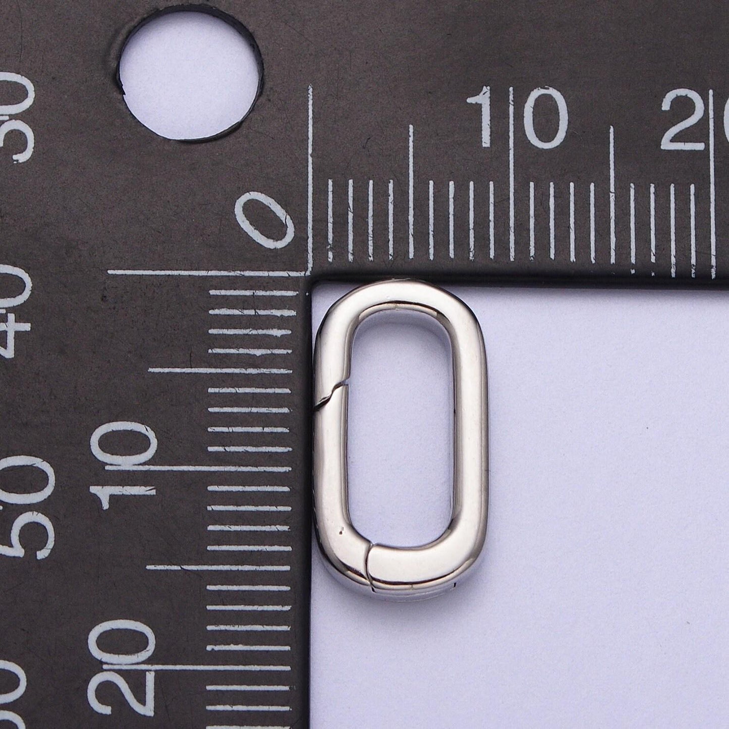 Oval spring clasp, gold silver spring carabiner clasp, dainty minimalist clasp for jewelry making z408 k135