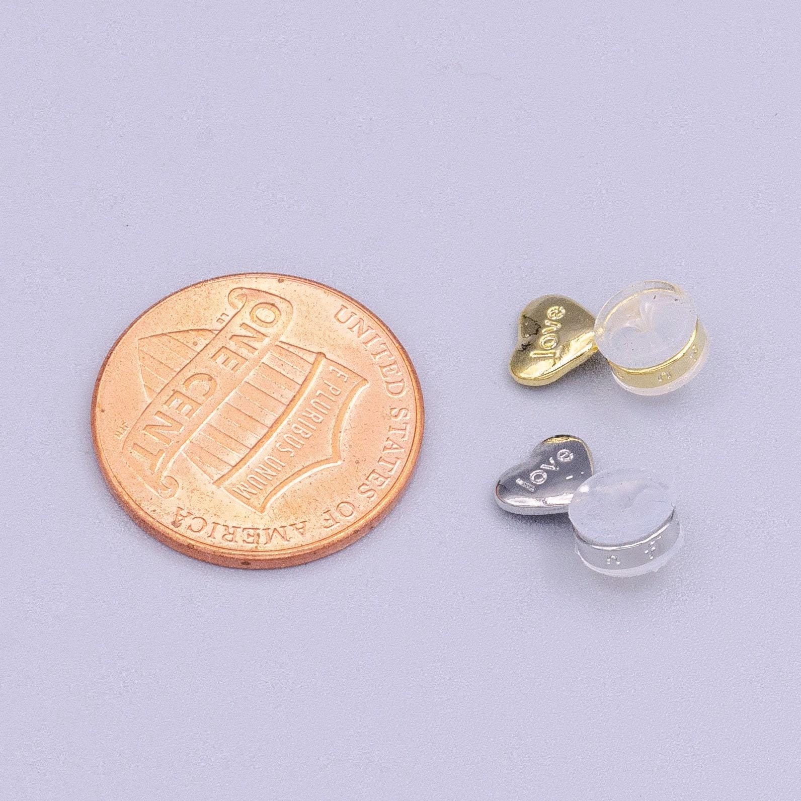 2 pieces gold / silver silicone earring backs for heavy earrings lifting earrings backs support hypoallergenic comfy earring back z358