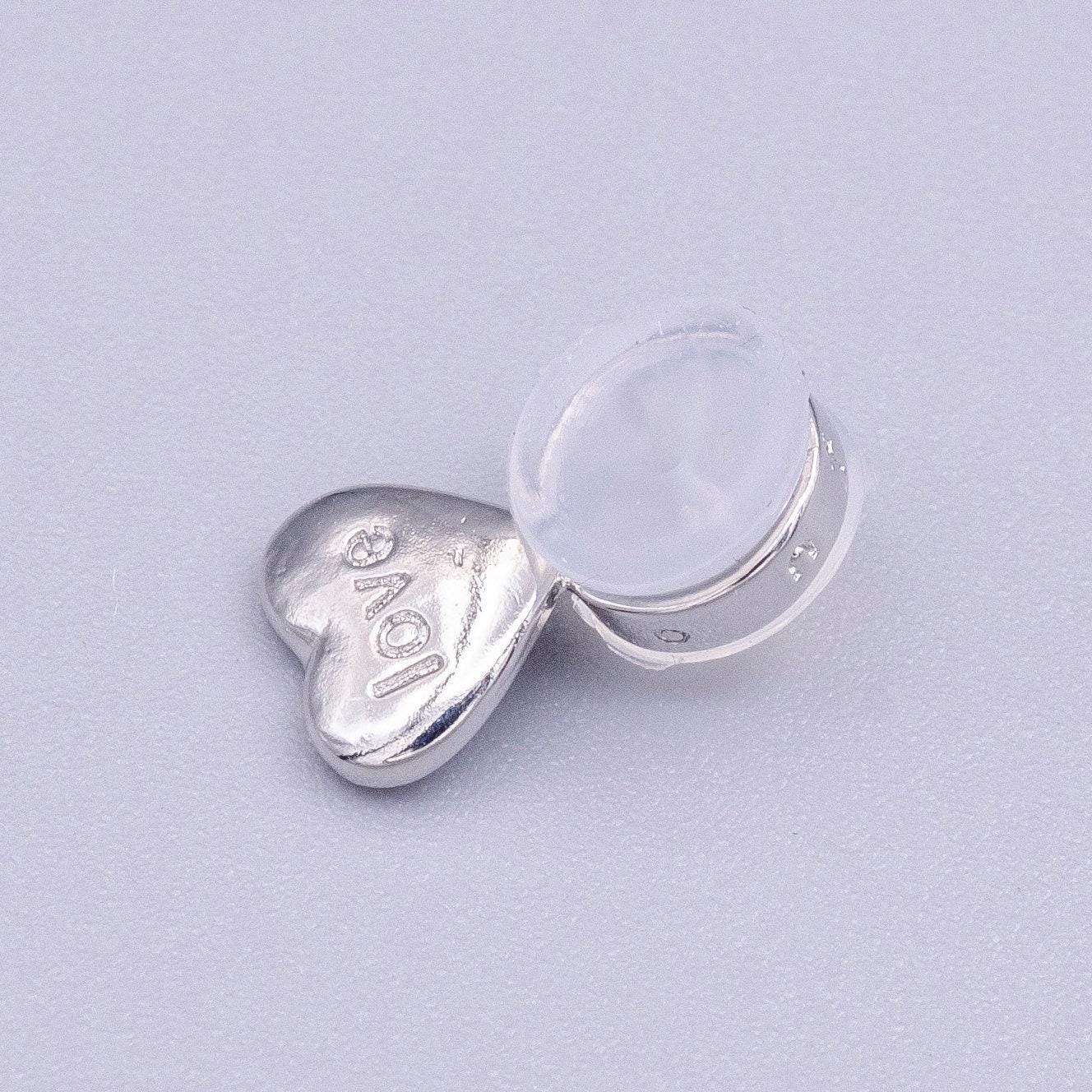 2 pieces gold / silver silicone earring backs for heavy earrings lifting earrings backs support hypoallergenic comfy earring back z358