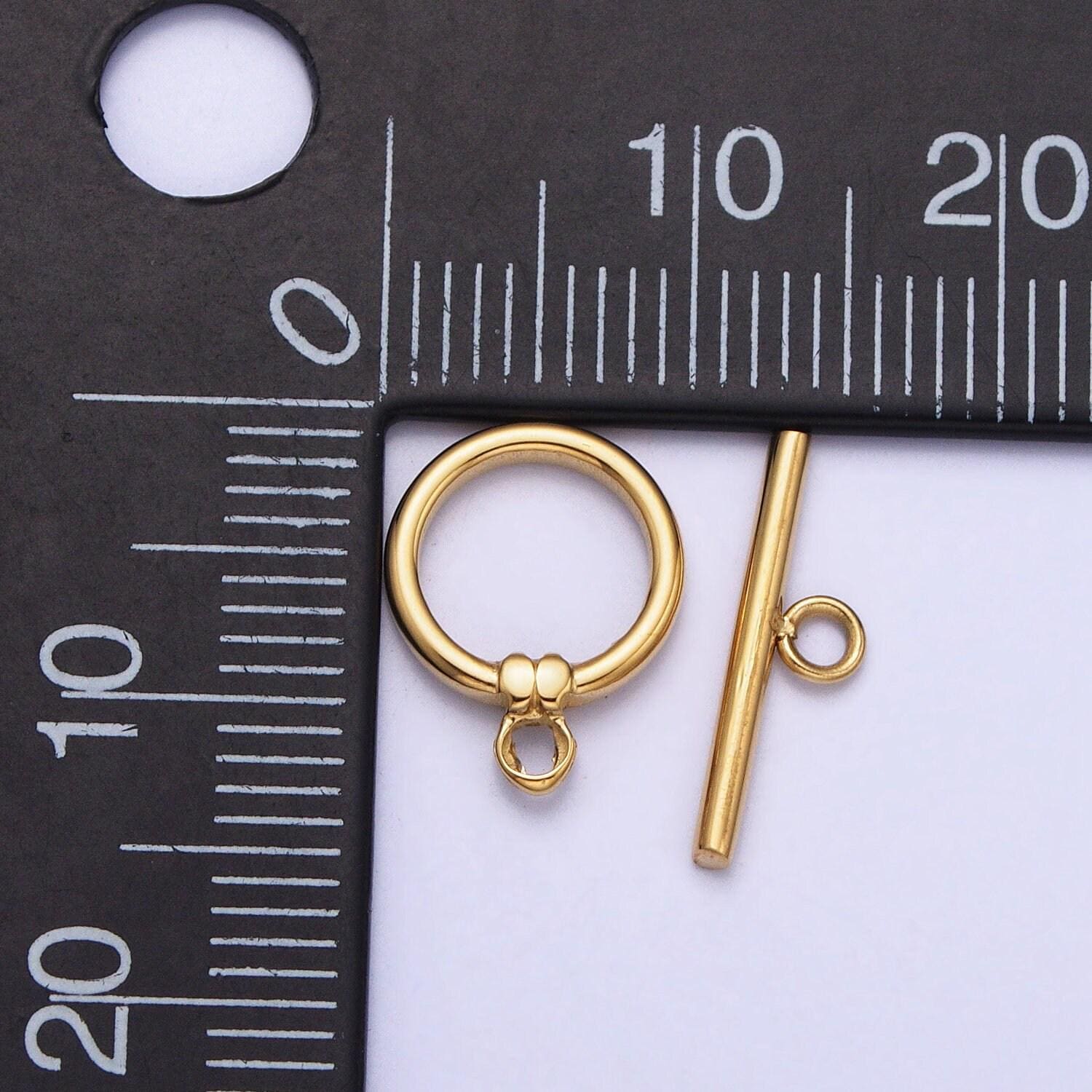 Stainless steel toggle clasp gold ot clasp for necklace and bracelet making supply component finding tarnish free lead nickel free z356