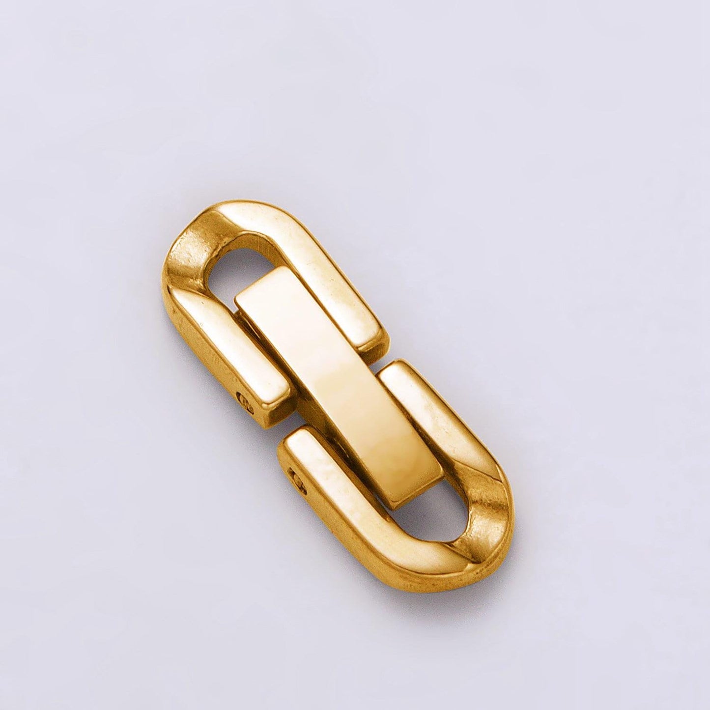 Gold fold over clasps extender clasp closure stainless steel end caps for bracelet jewelry component handmade supply z320 z321