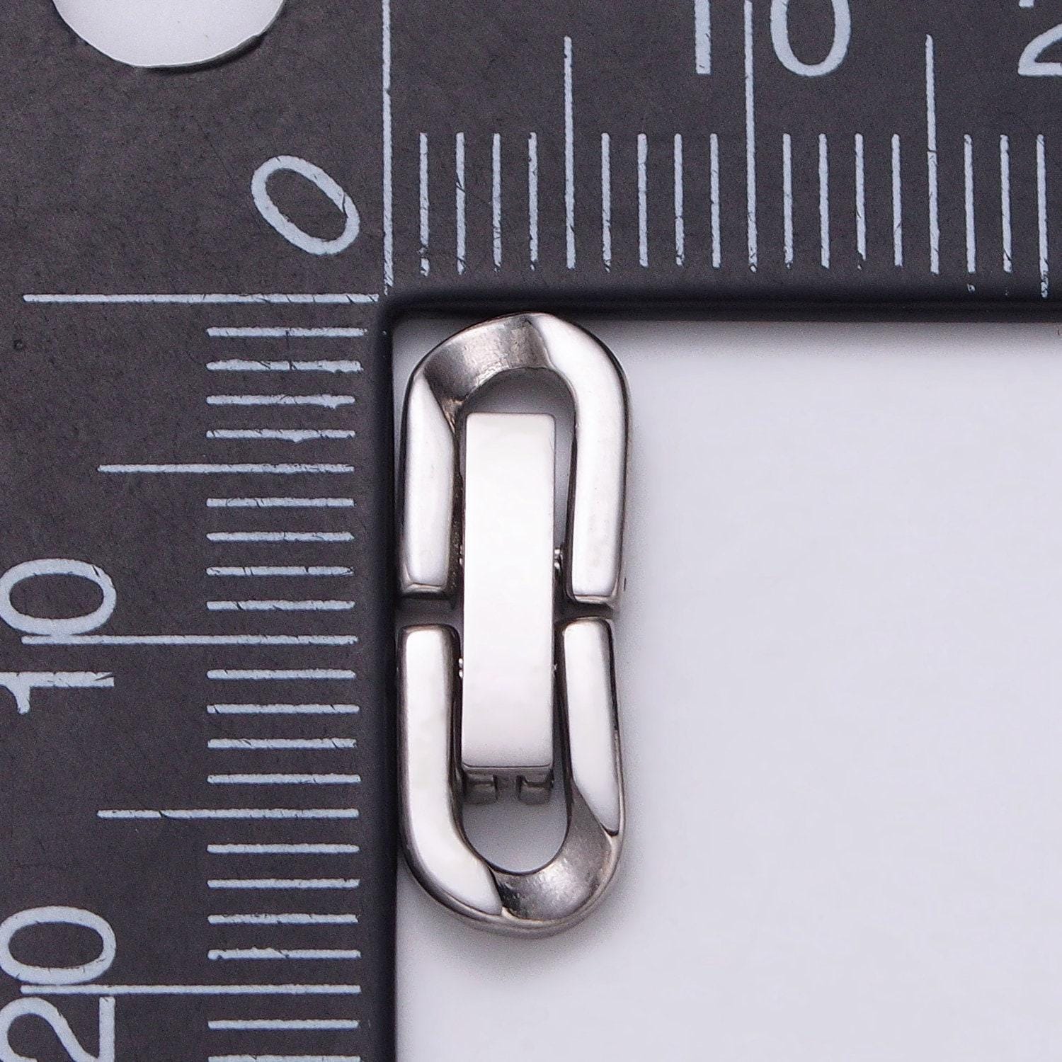Gold fold over clasps extender clasp closure stainless steel end caps for bracelet jewelry component handmade supply z320 z321