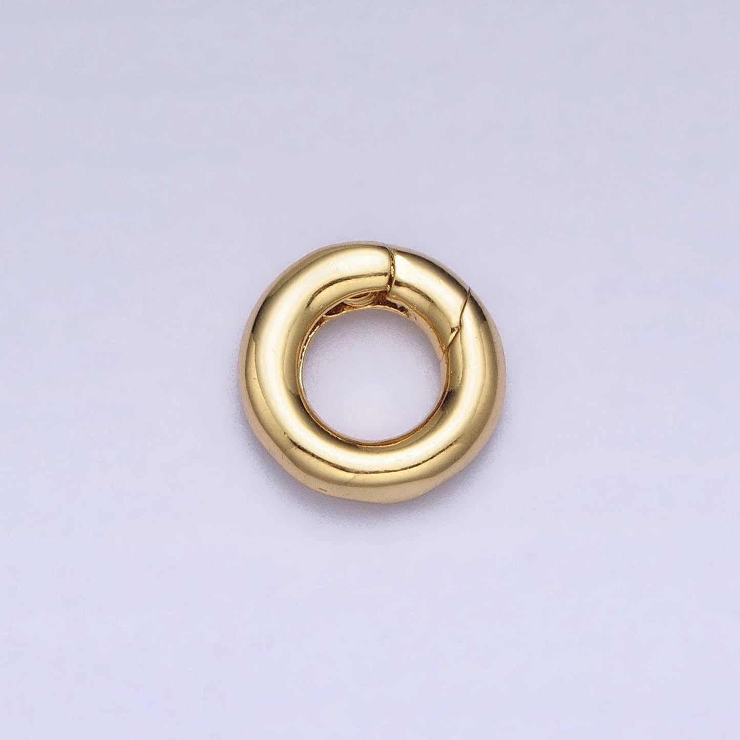 Mini gold silver spring gate ring 10mm round circle ring, round clasp, push clip clasp, spring gate for jewelry making z303