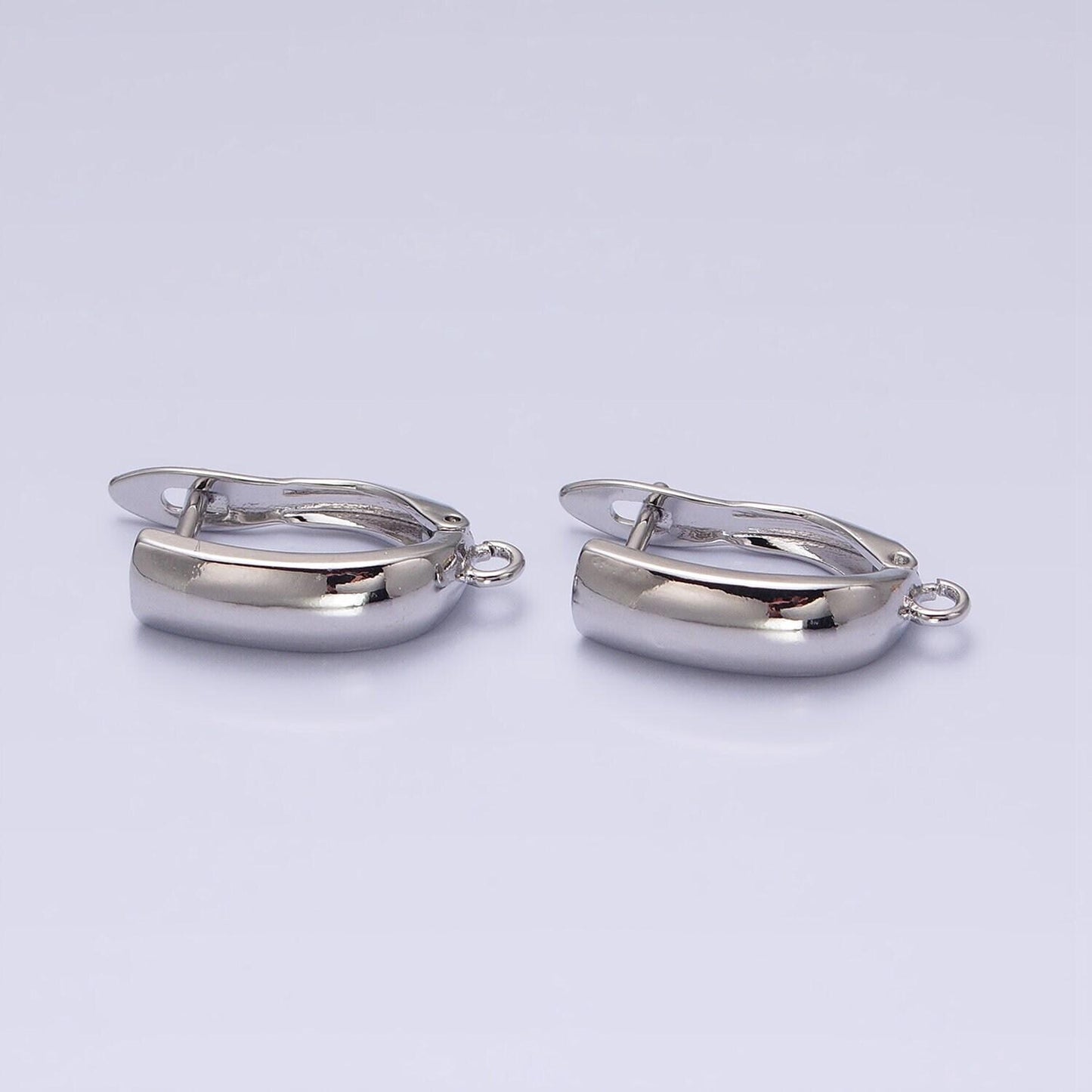 Dainty gold lever back earring findings silver earring with open link for handmade jewelry component diy earring jewelry supply z294