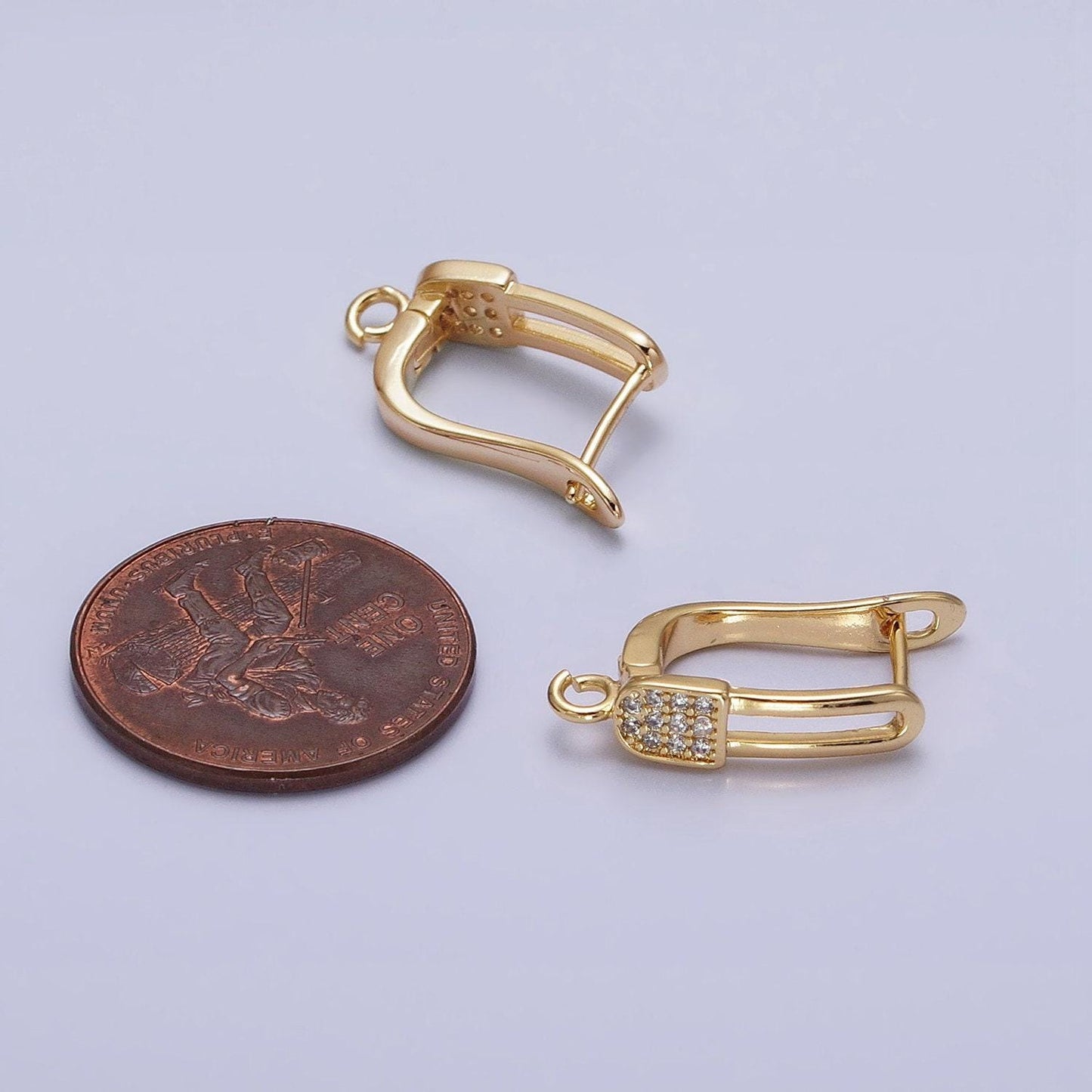 Dainty gold , silver lever back earring findings with open link for handmade jewelry component diy earring jewelry supply z286