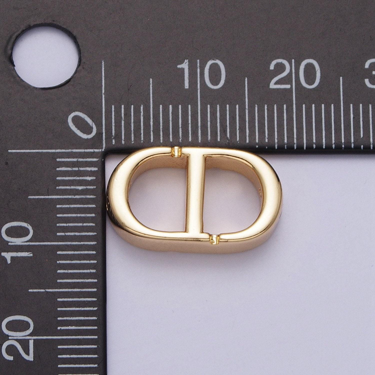 Gold tablet bead spacer pill shape small hole spacer beads gold oval table two hole connector for bracelet component z280