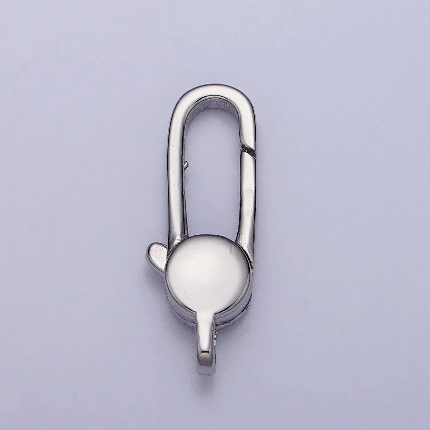 Gold lobster clasp 18.3mm x 6.6mm jewelry making supplies chain findings z-149 z-50
