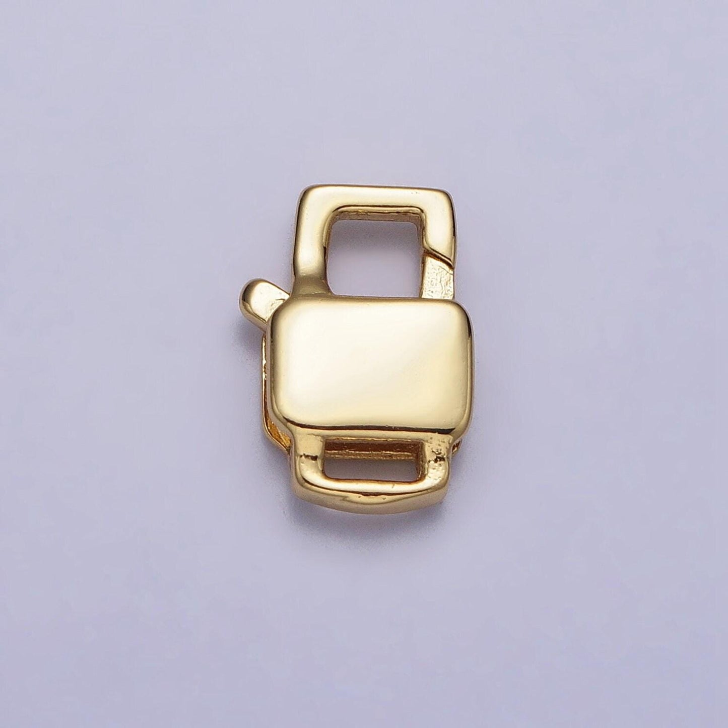 Mini 14k gold filled rectangle lobster clasp small geometric end claspfor diy jewelry making supply bracelet necklace component z127