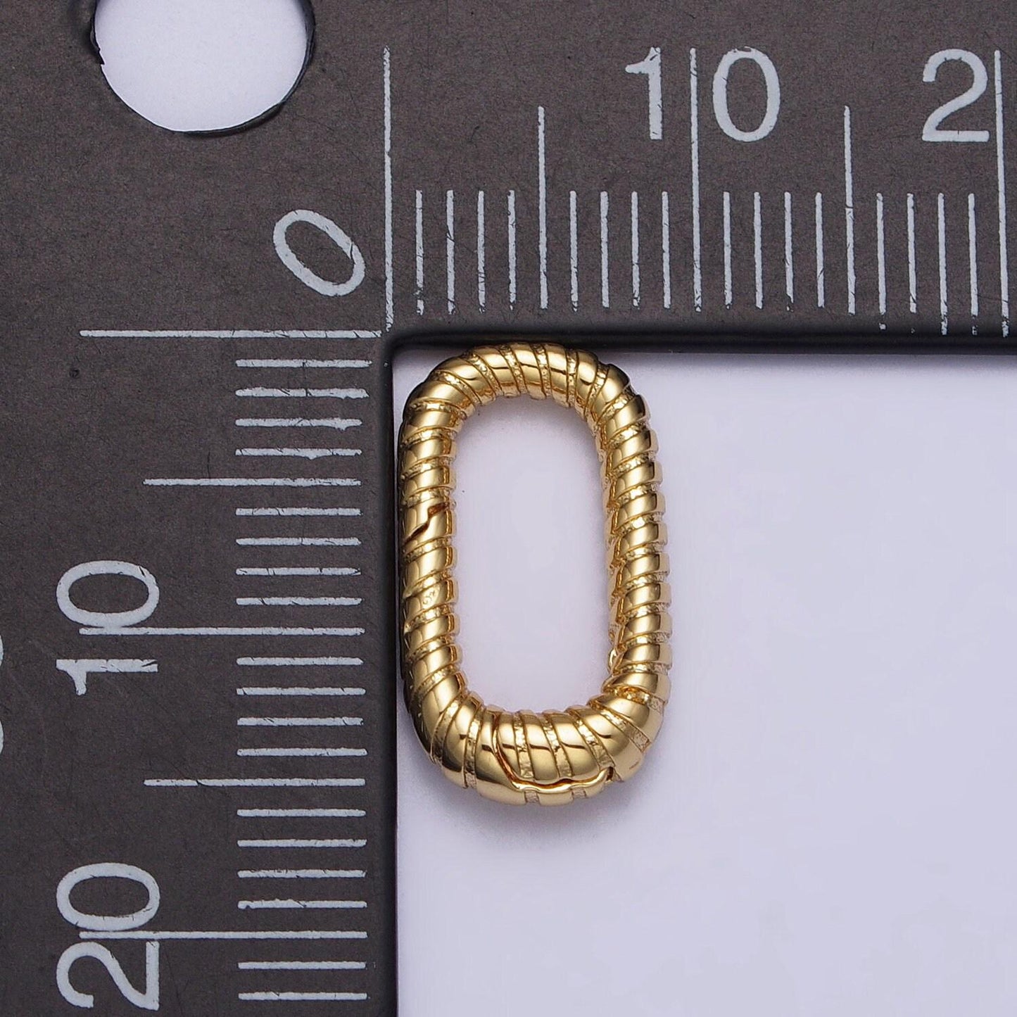Dainty gold hinged oval push clasp charm pendants interchangeable connectors charm holder necklace enhancer clasp z121