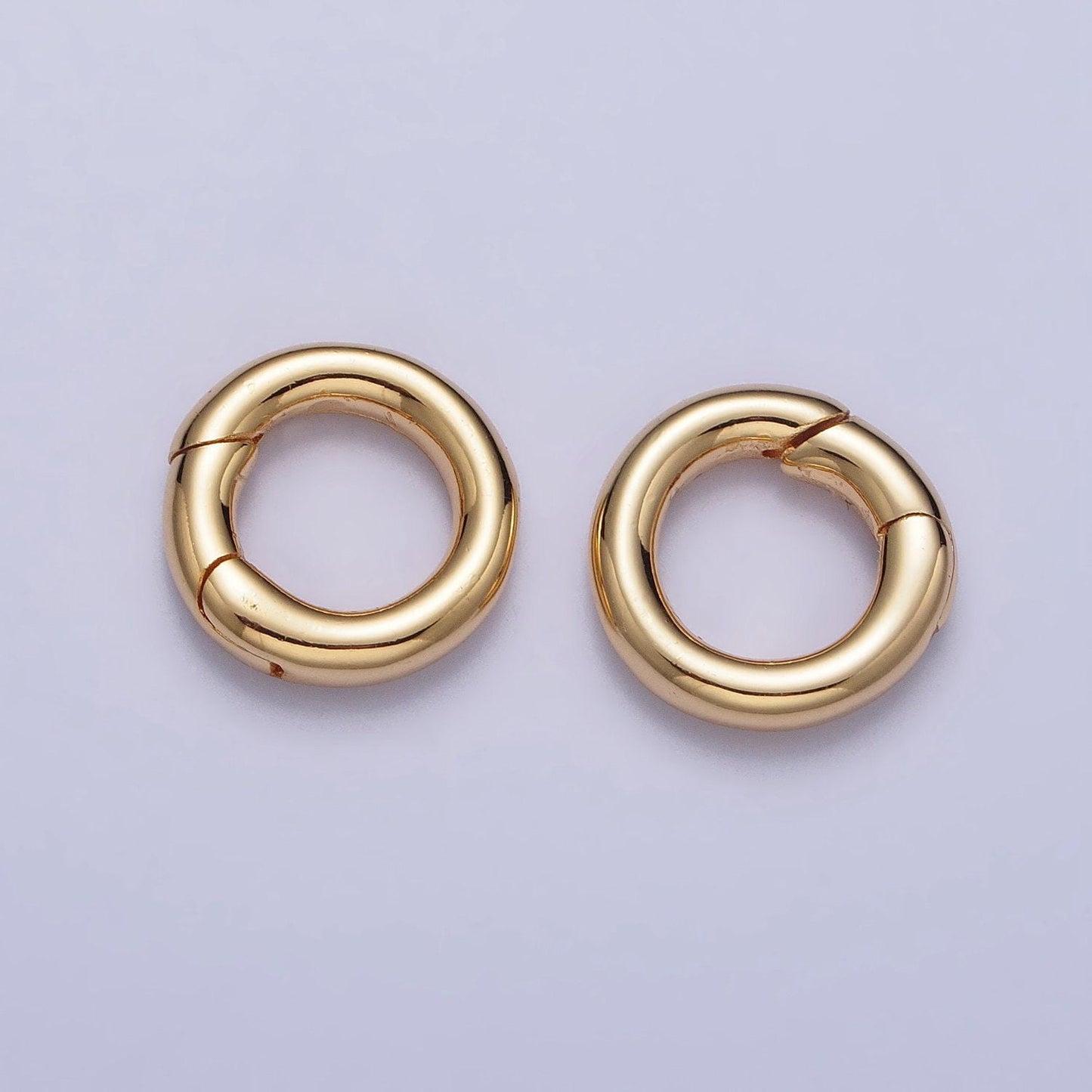 Mini gold o rings spring spring gate ring clasp for jewelry, purse o round ring push gate snap hook for jewelry making z-105