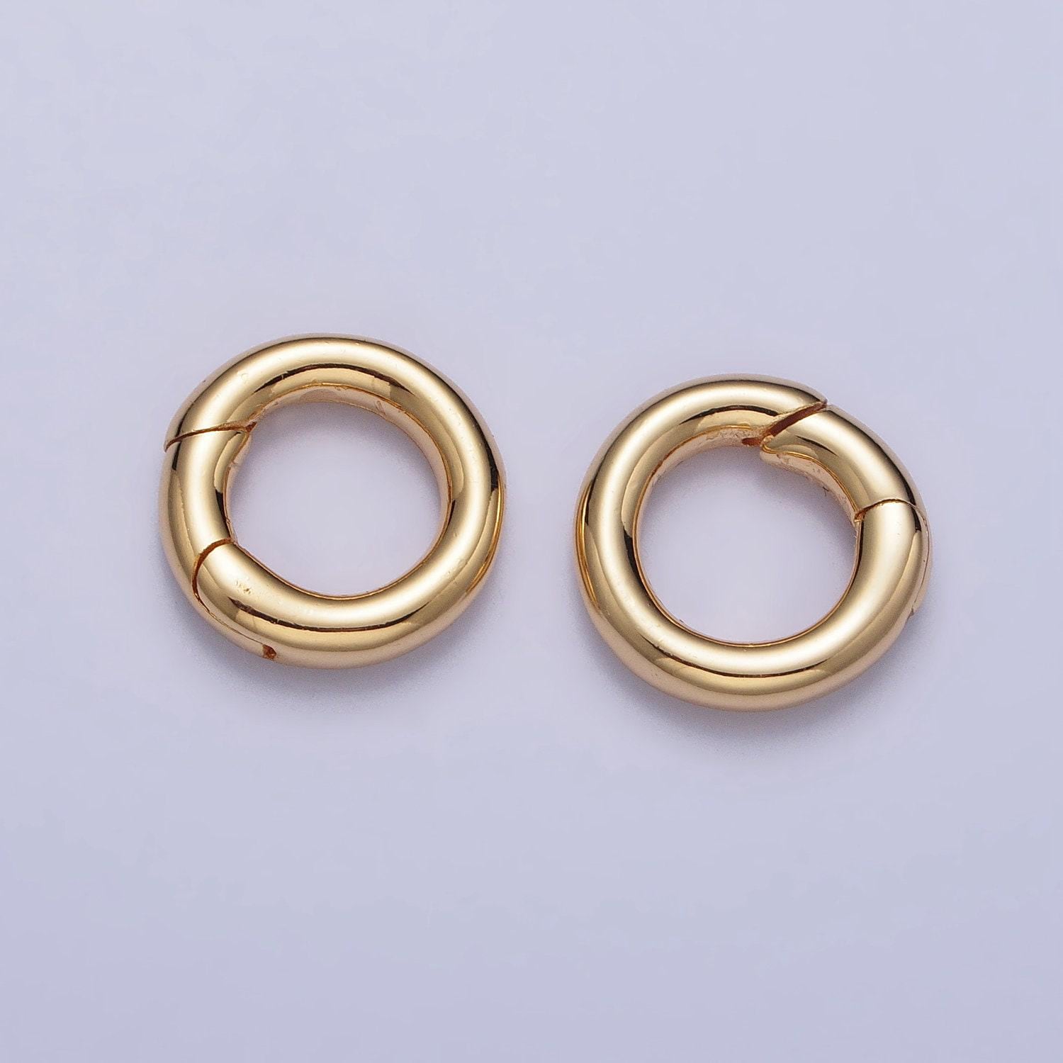 Mini gold o rings spring spring gate ring clasp for jewelry, purse o round ring push gate snap hook for jewelry making z-105