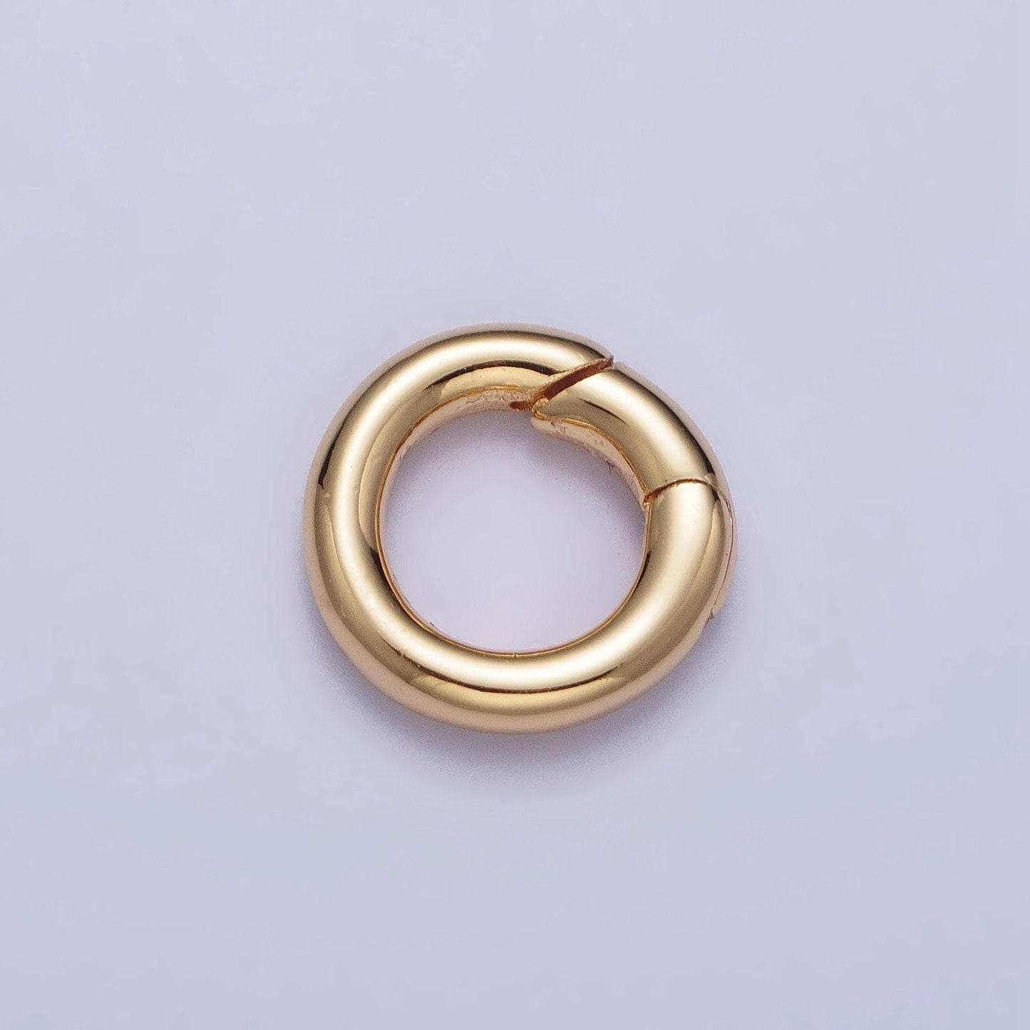 Mini gold o rings spring spring gate ring clasp for jewelry, purse o round ring push gate snap hook for jewelry making z-105