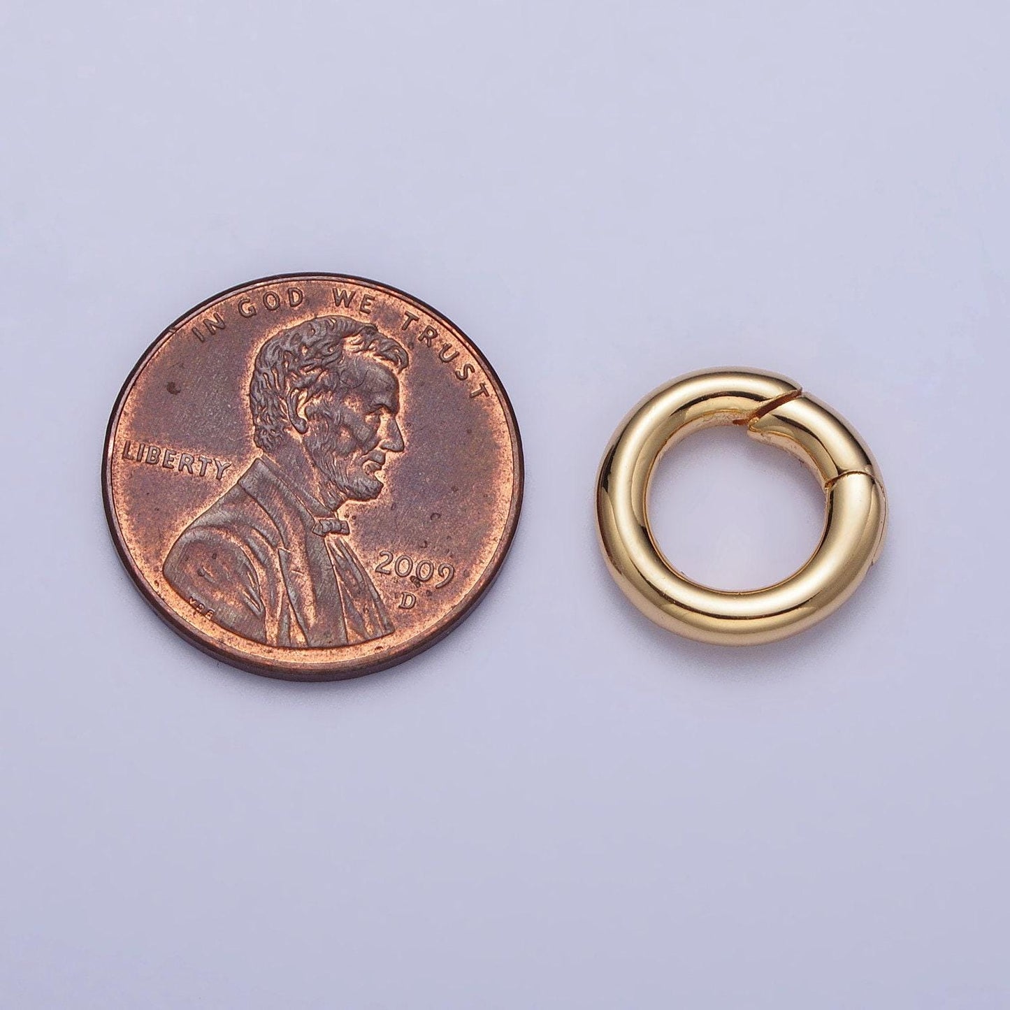 Mini gold o rings spring spring gate ring clasp for jewelry, purse o round ring push gate snap hook for jewelry making z-105